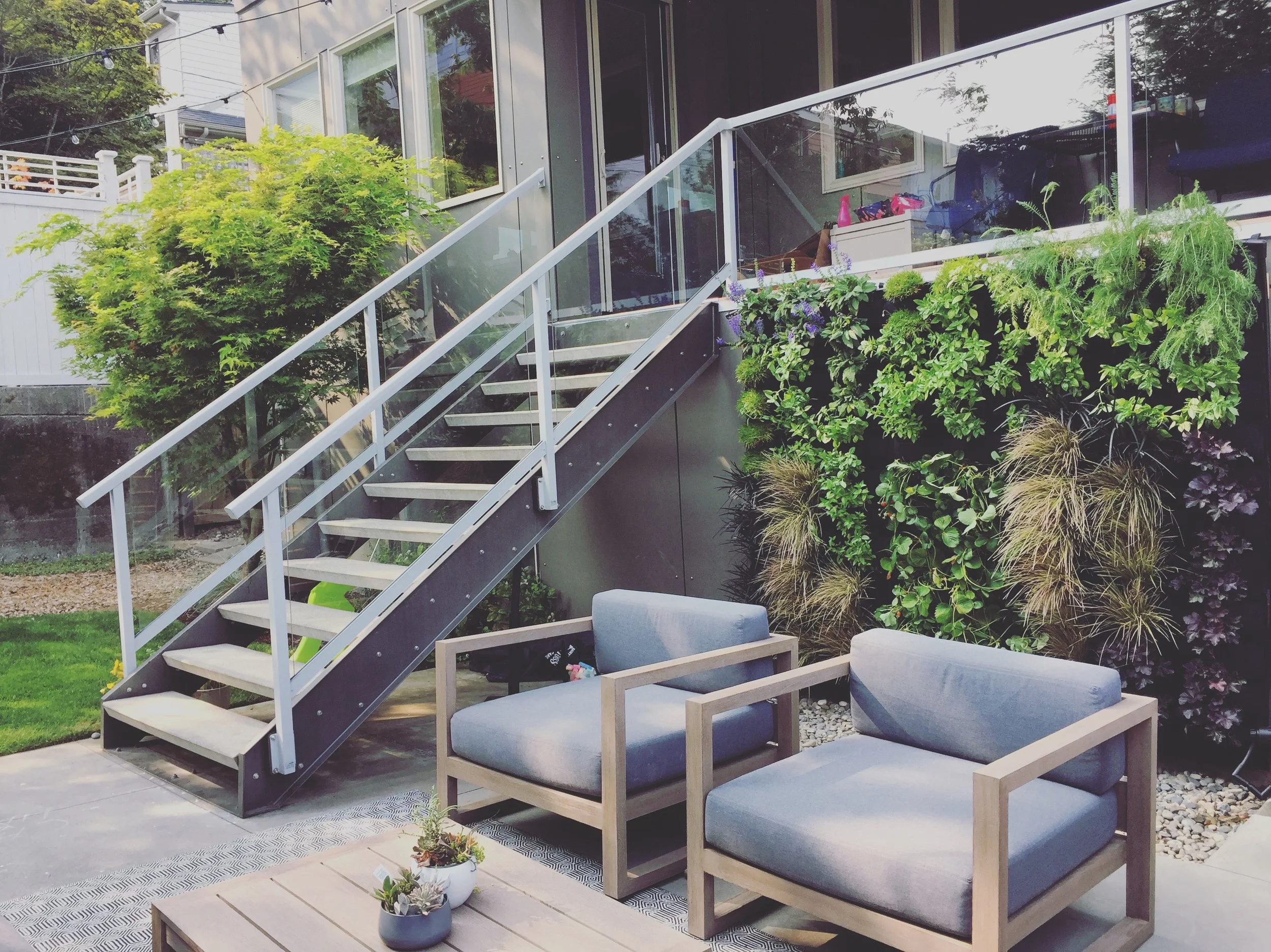 Urban Residential Oasis Living Wall