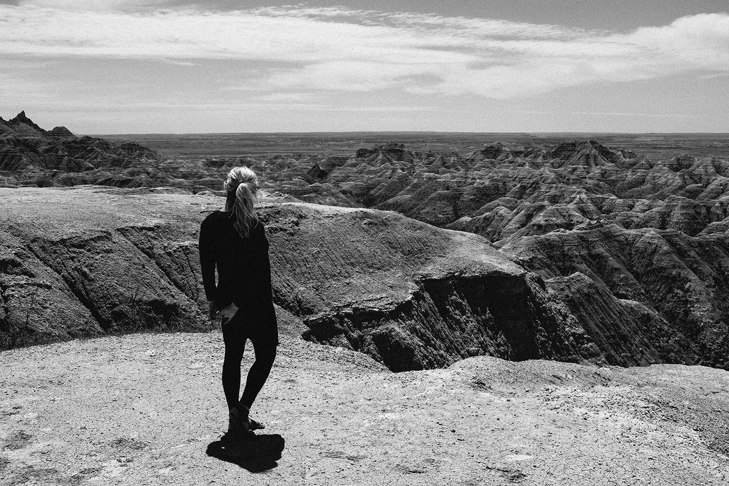 My wife Jackie at one of the observation points where you can walk all the way out to the edge