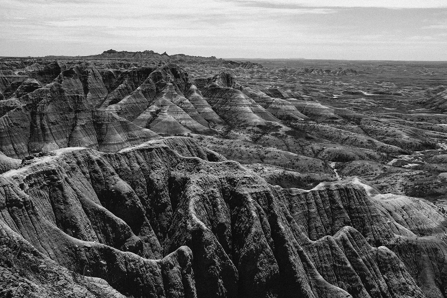 Even in the midday sun the contours and layers were magnificent