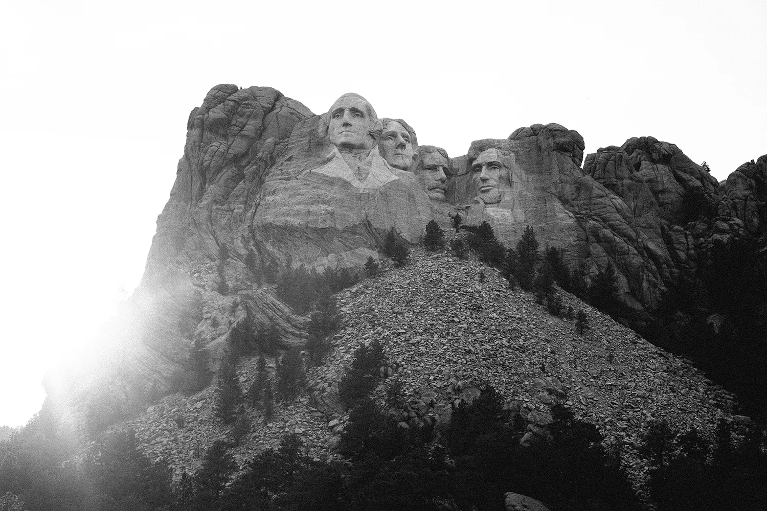 Sunset at Mount Rushmore near Rapid City, South Dakota