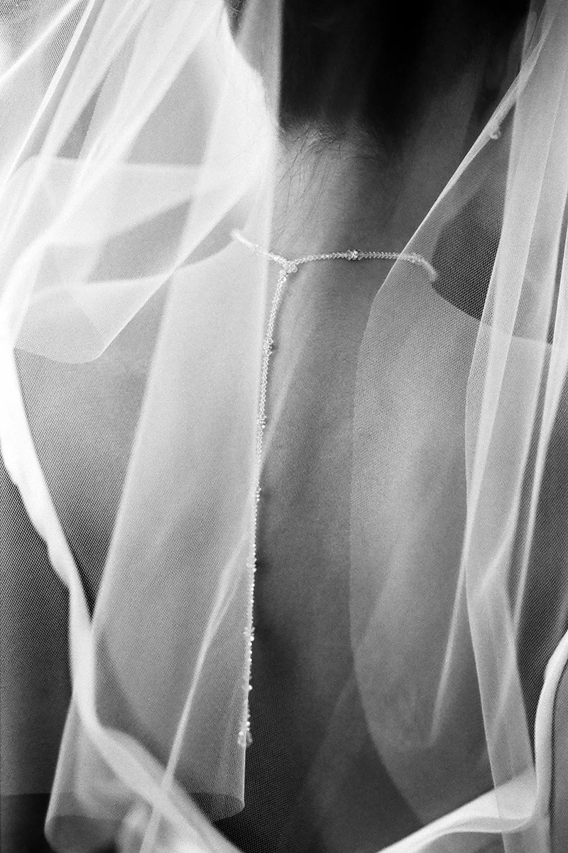 Bride getting ready at wedding in Vancouver, BC