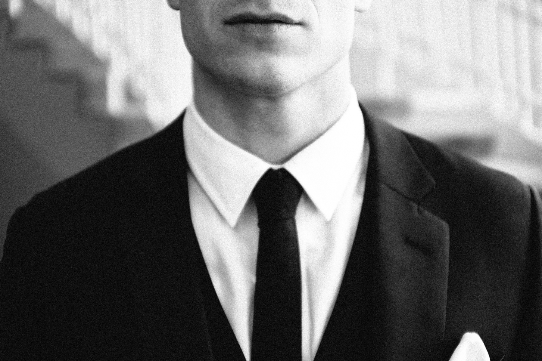Groom about to see the bride at Calhoun Beach Club in Minneapolis, MN