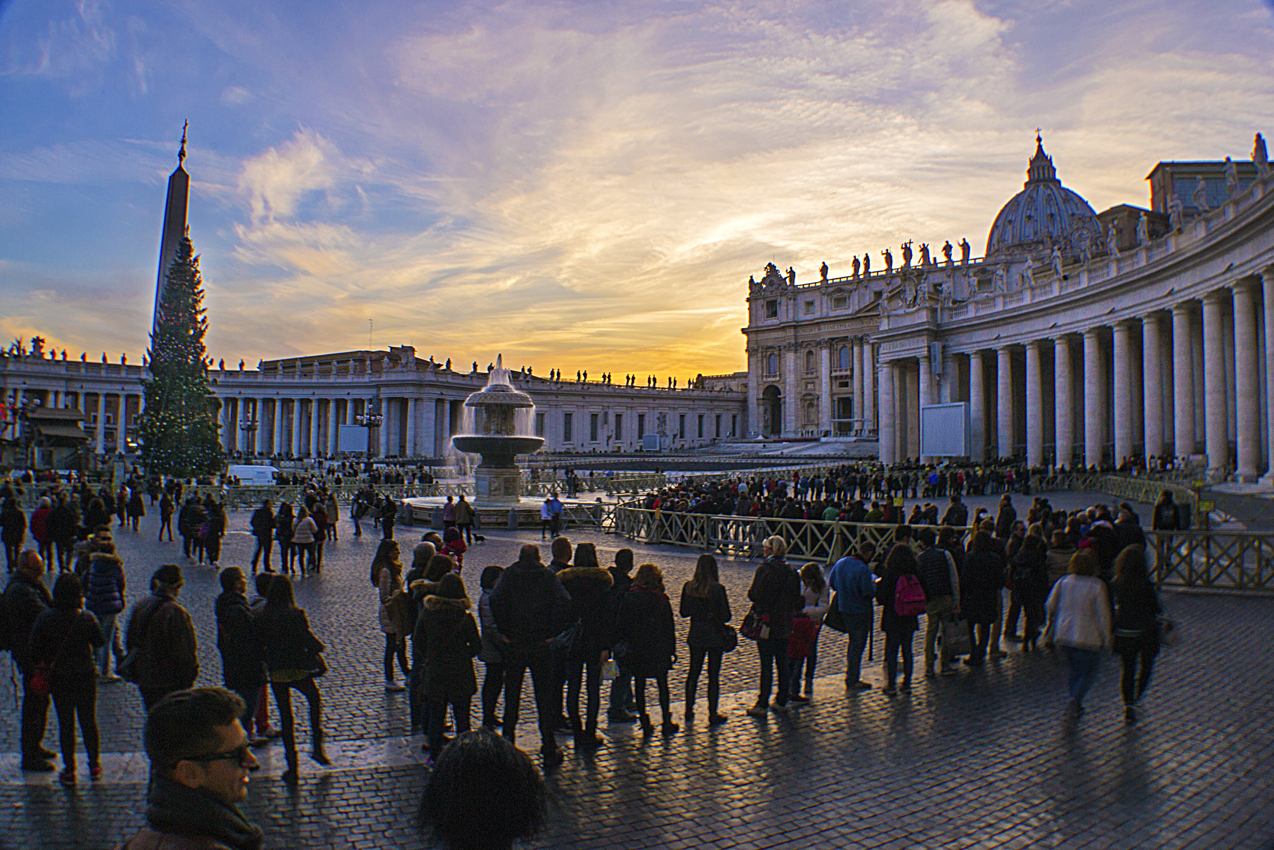 Lines at the Vatican