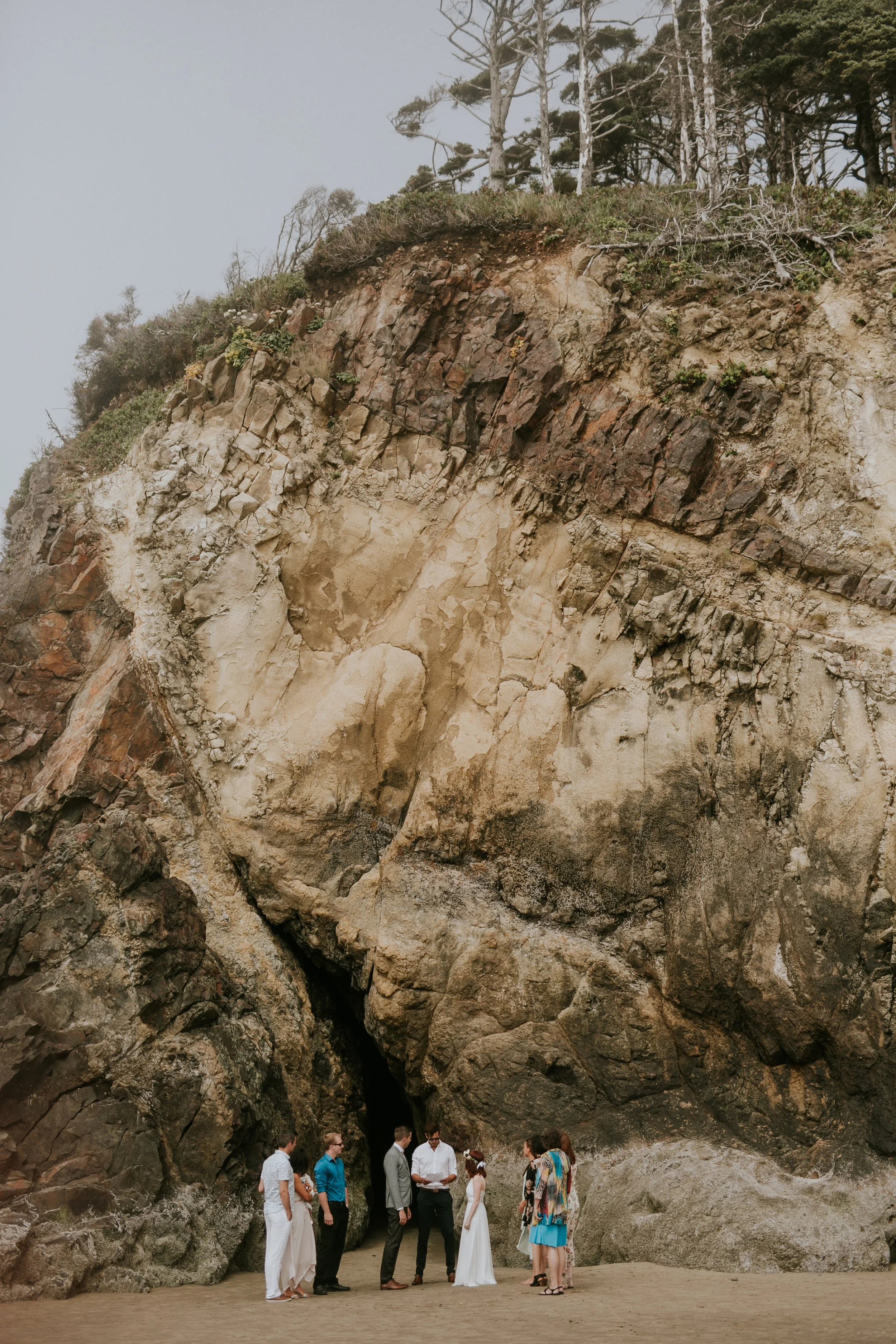 Hug Point, Oregon Intimate Elopement- The soft Season Photography