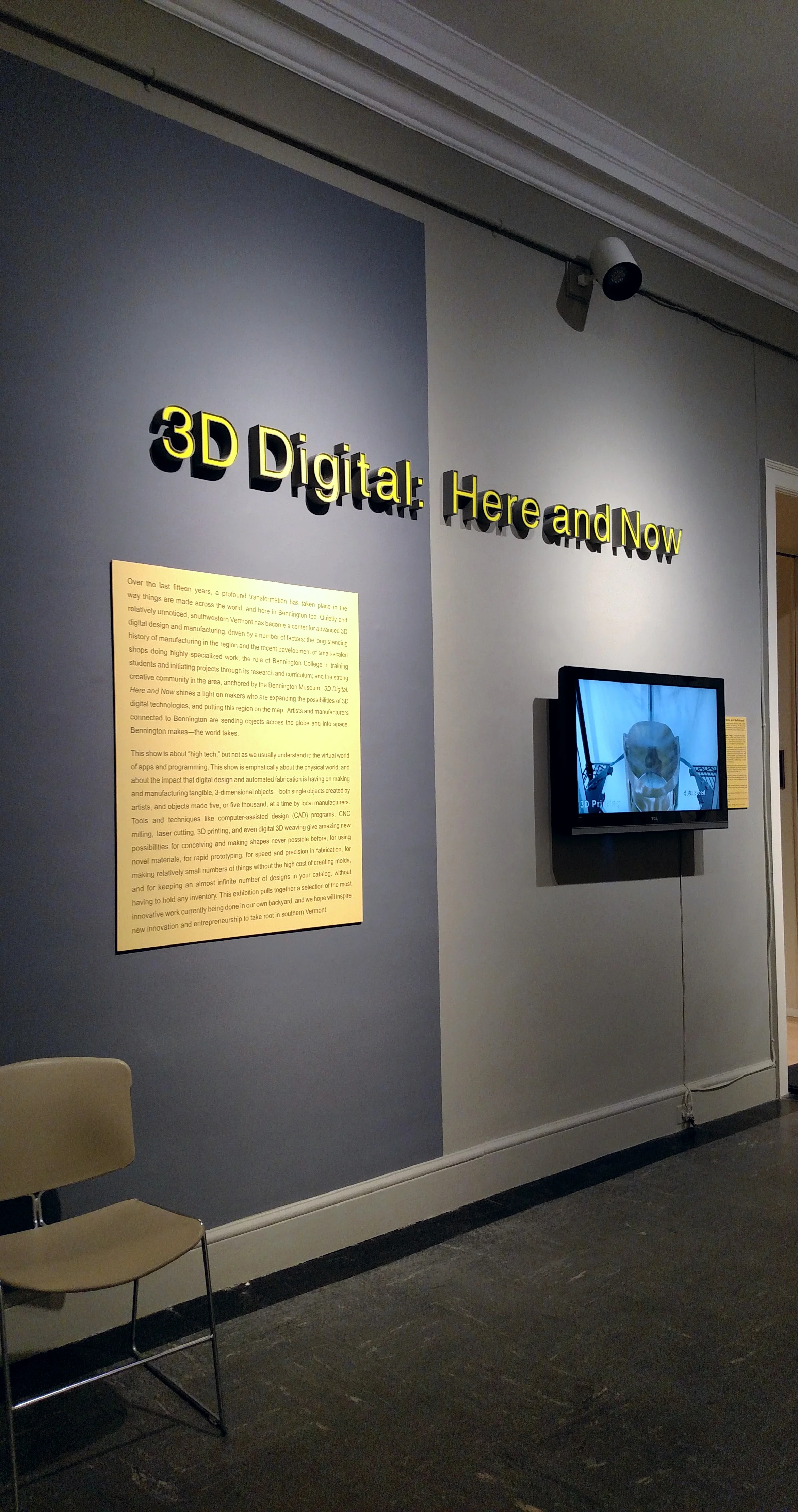 3D Digital: Here and Now - FISH3D custom made 3D Printed Sign