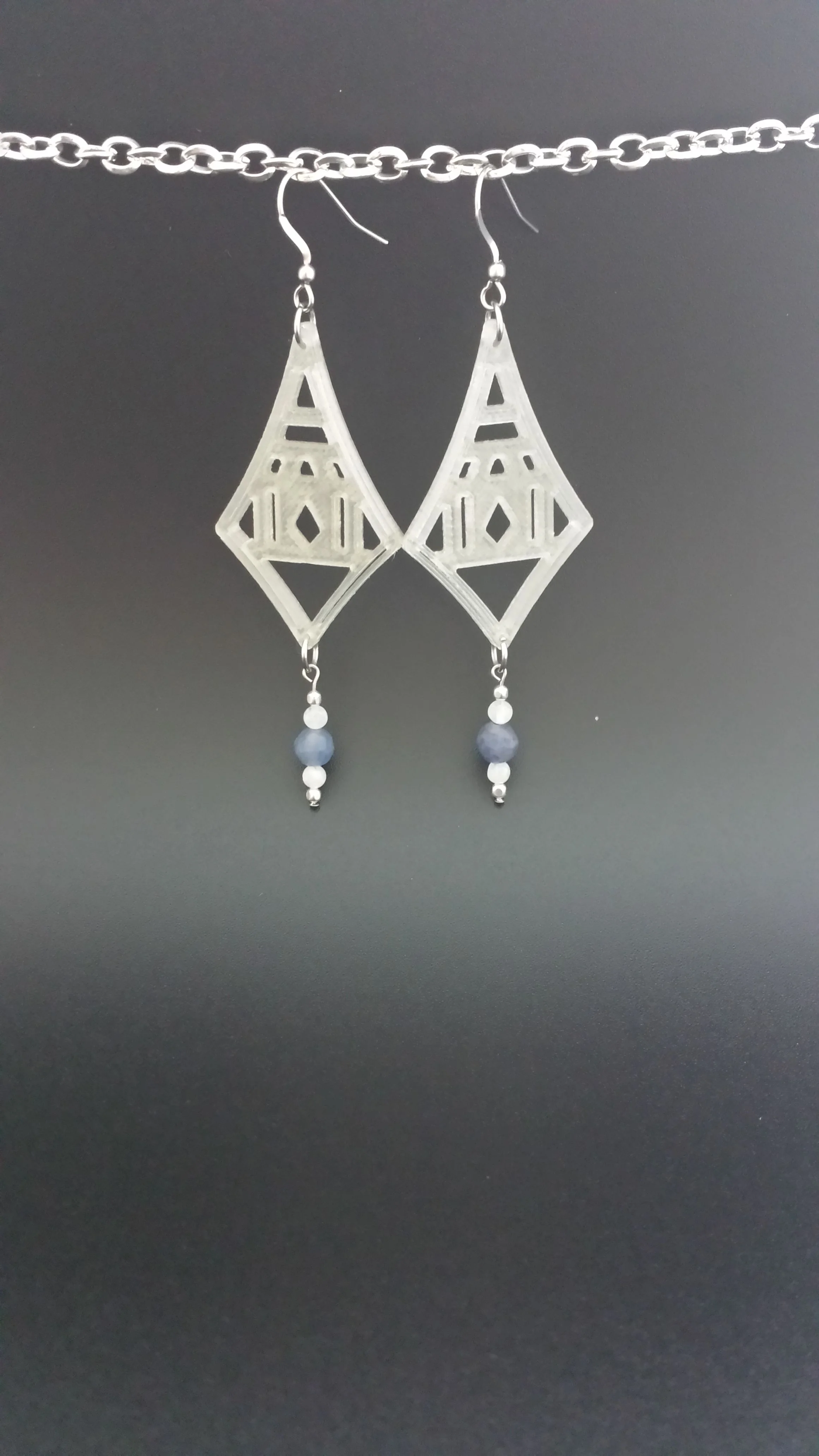 Aztec Border - Natural with Blue Aventurine, Moonstone & Sterling Silver 7.11.2014 - HANGING1.jpg
