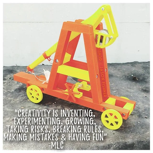 #saladins #inpsired #3Dprinted #trebuchet #catapult #steamprogramming #southernvermont