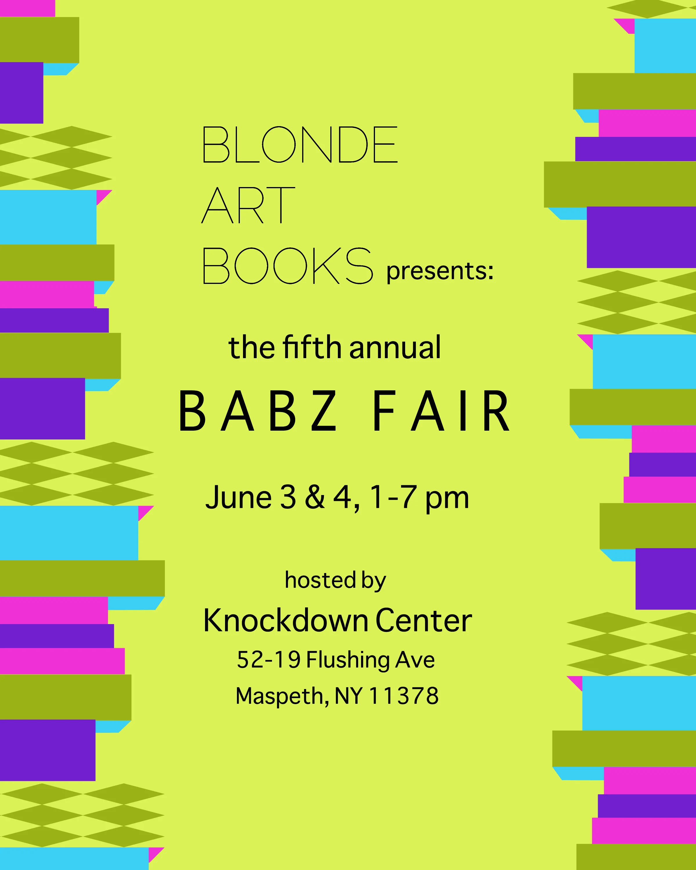 Blonde Art Books BABZ Fair