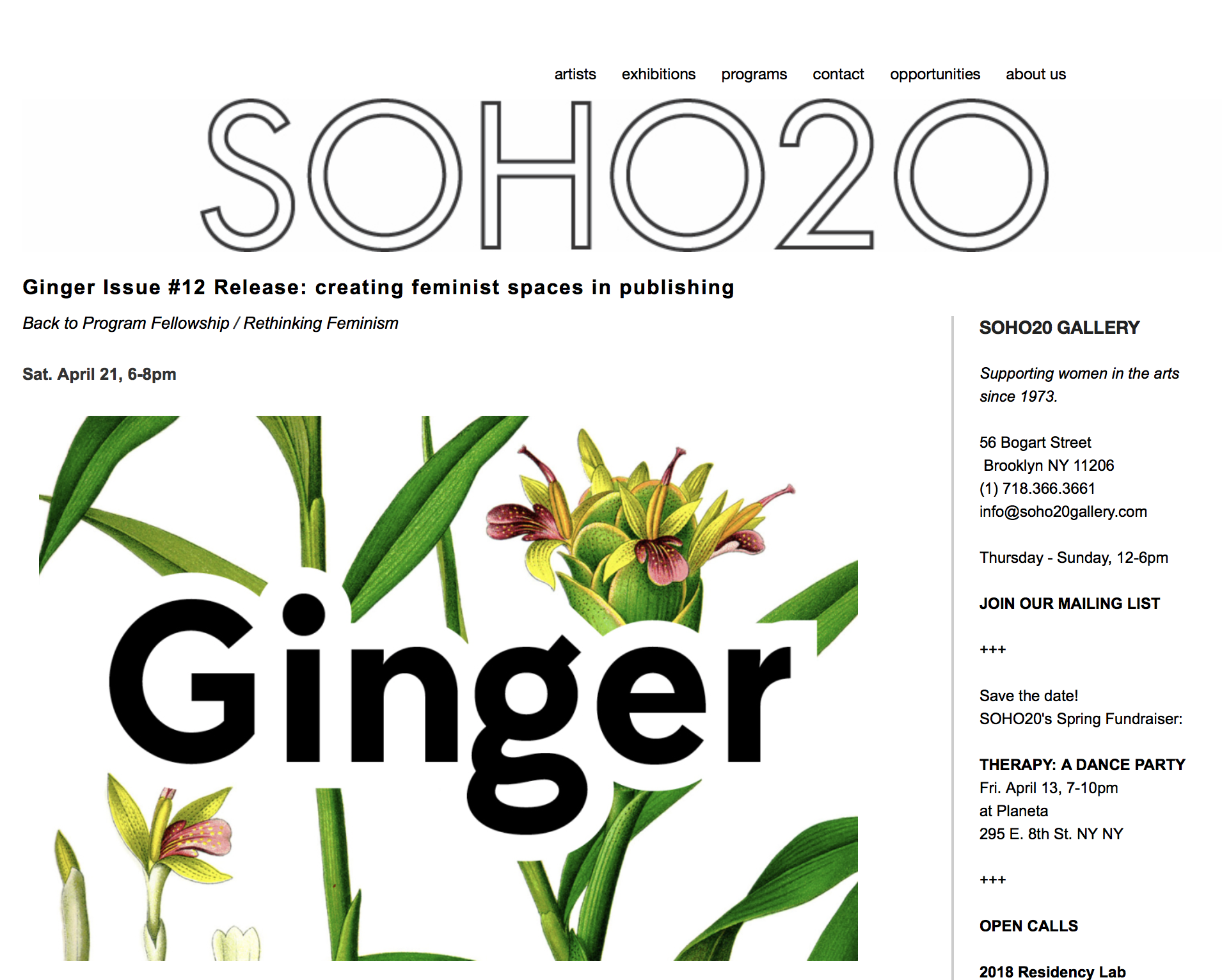 Ginger Issue #12 Release: creating feminist spaces in publishing