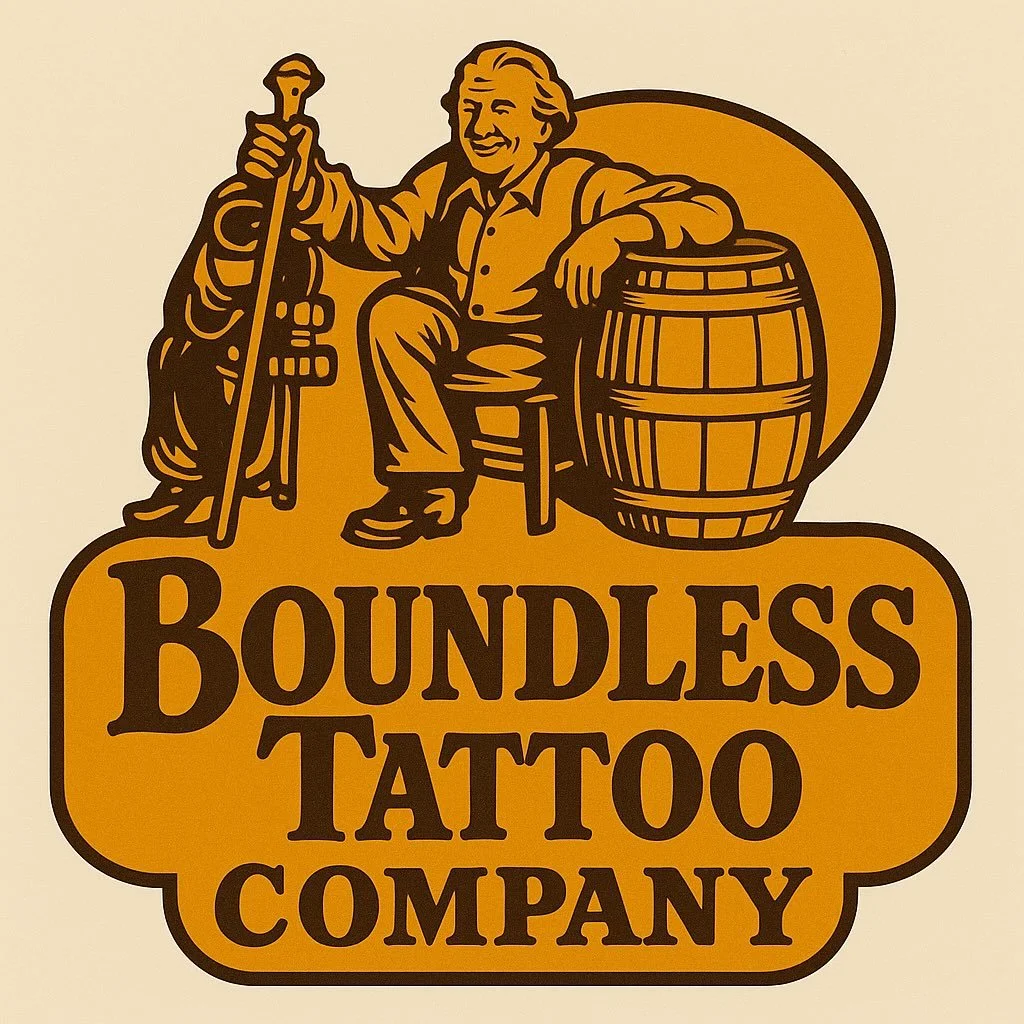 Well folks, we may’ve gone and simplified our logo, but don’t ya’lls worry, we sure as sweet tea ain’t simplified our tattoos or piercings! 🤠
Come in hungry for tattoos and piercings, and we’ll send ya out happier than
