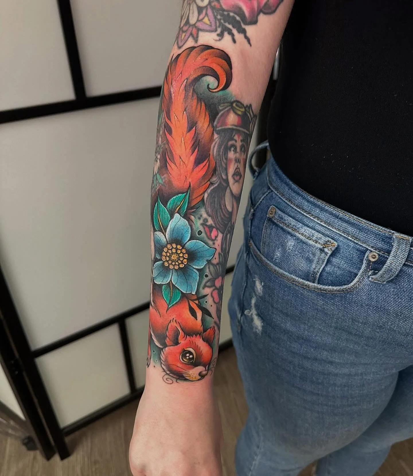 Freehand squirrel done by Jaimie!