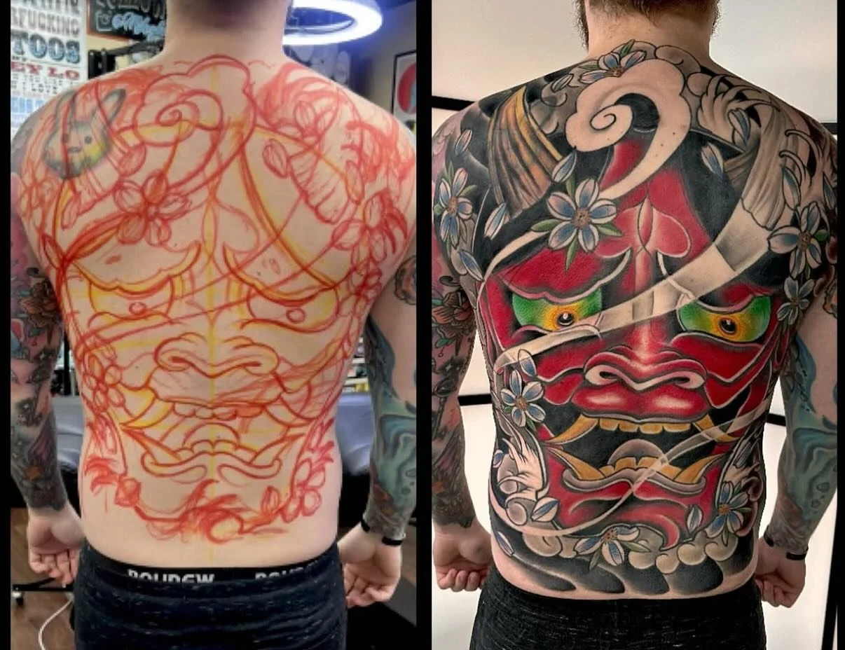 Freehand backpiece done by Mikey!