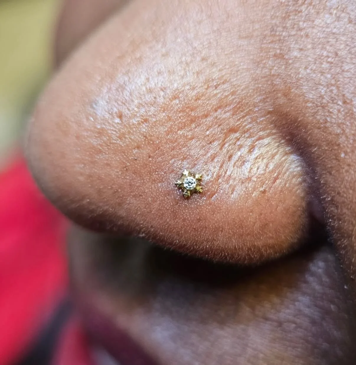 18k gold &ldquo;winter glow&rdquo; end from anatometal pierced by Liam. Come on in and have a look at all our fine jewelry options! Walk ins are ALWAYS welcome!