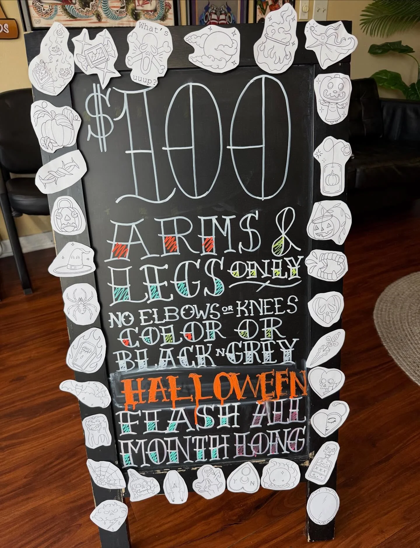 Halloween flash available all month! Just walk in!
