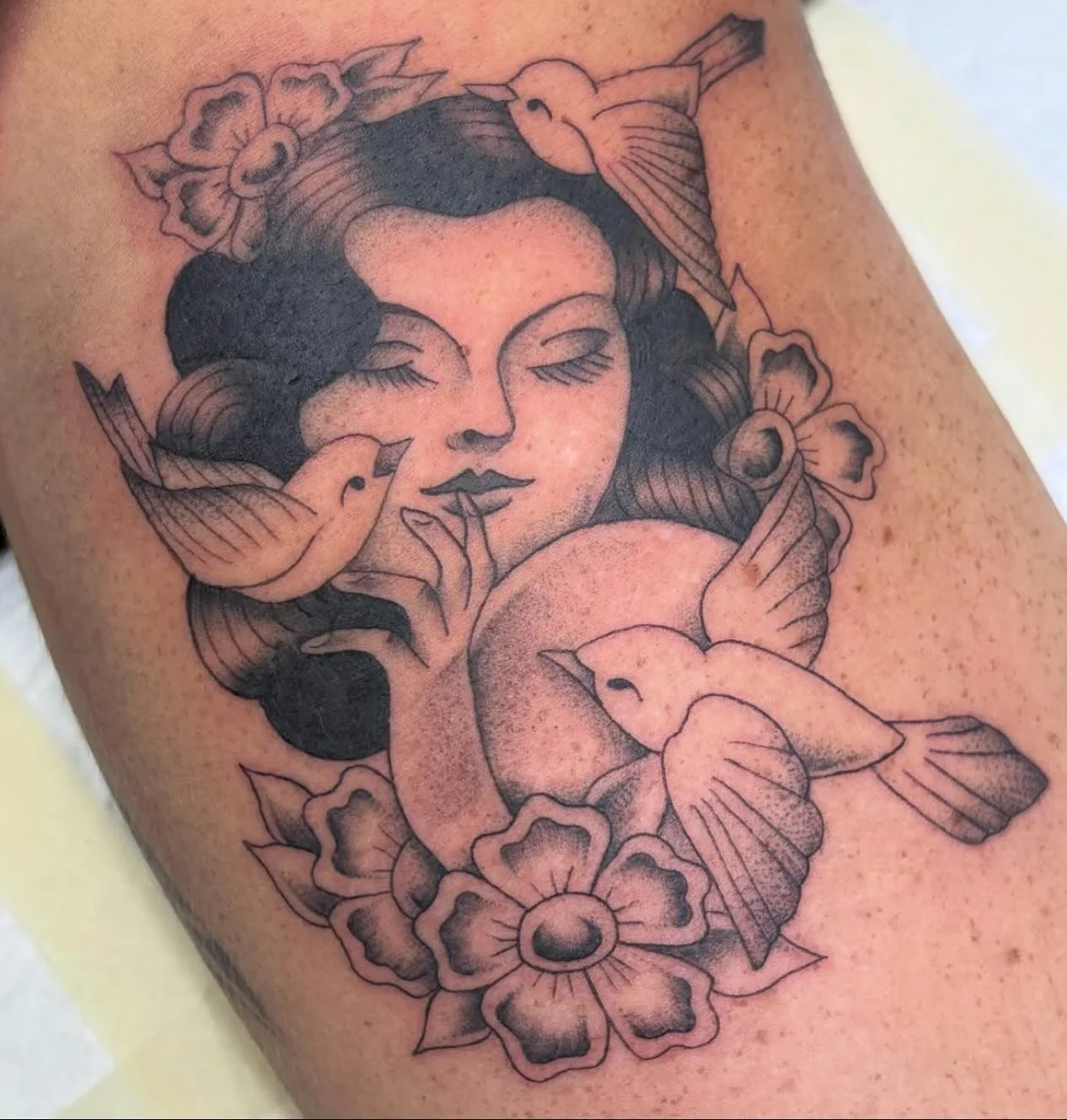 Beautiful fine line piece done by Amy!