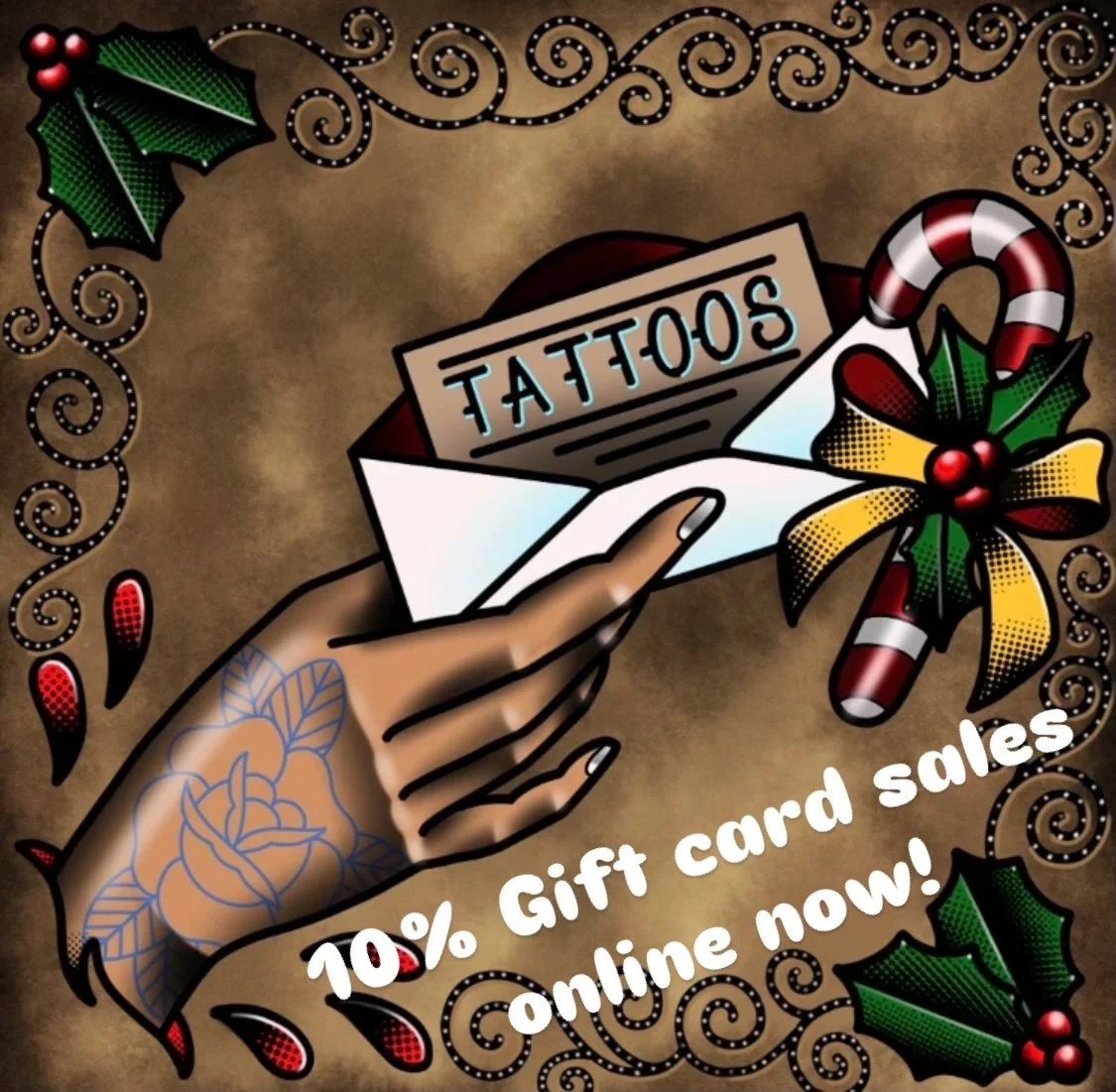 🎁 BOUNDLESS TATTOO COMPANY GIFT CARD SALE! 🎁
10% OFF gift cards &mdash; available online NOW through Saturday! 

Because nothing says &ldquo;I care about you&rdquo; like giving someone permission to get stabbed with tiny needles by professionals! 
