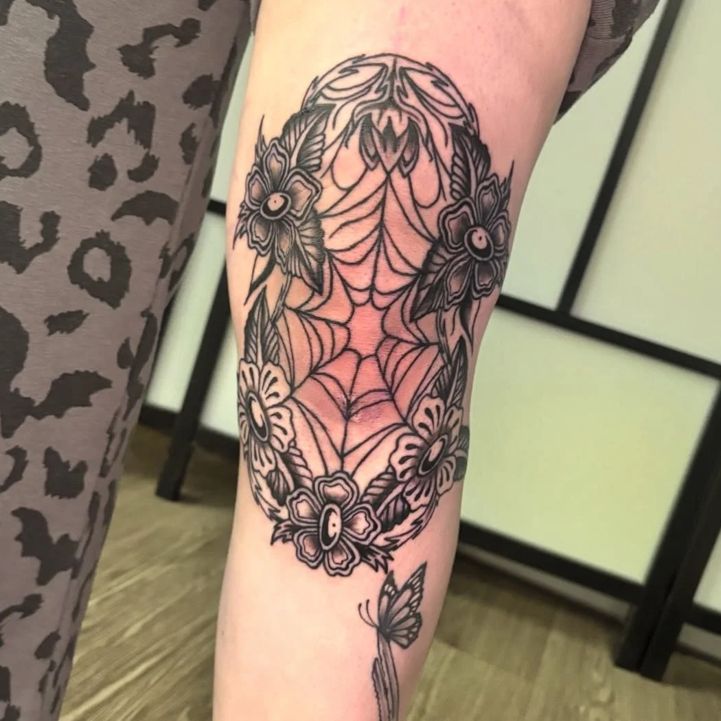 Knee piece done by Anastasia!