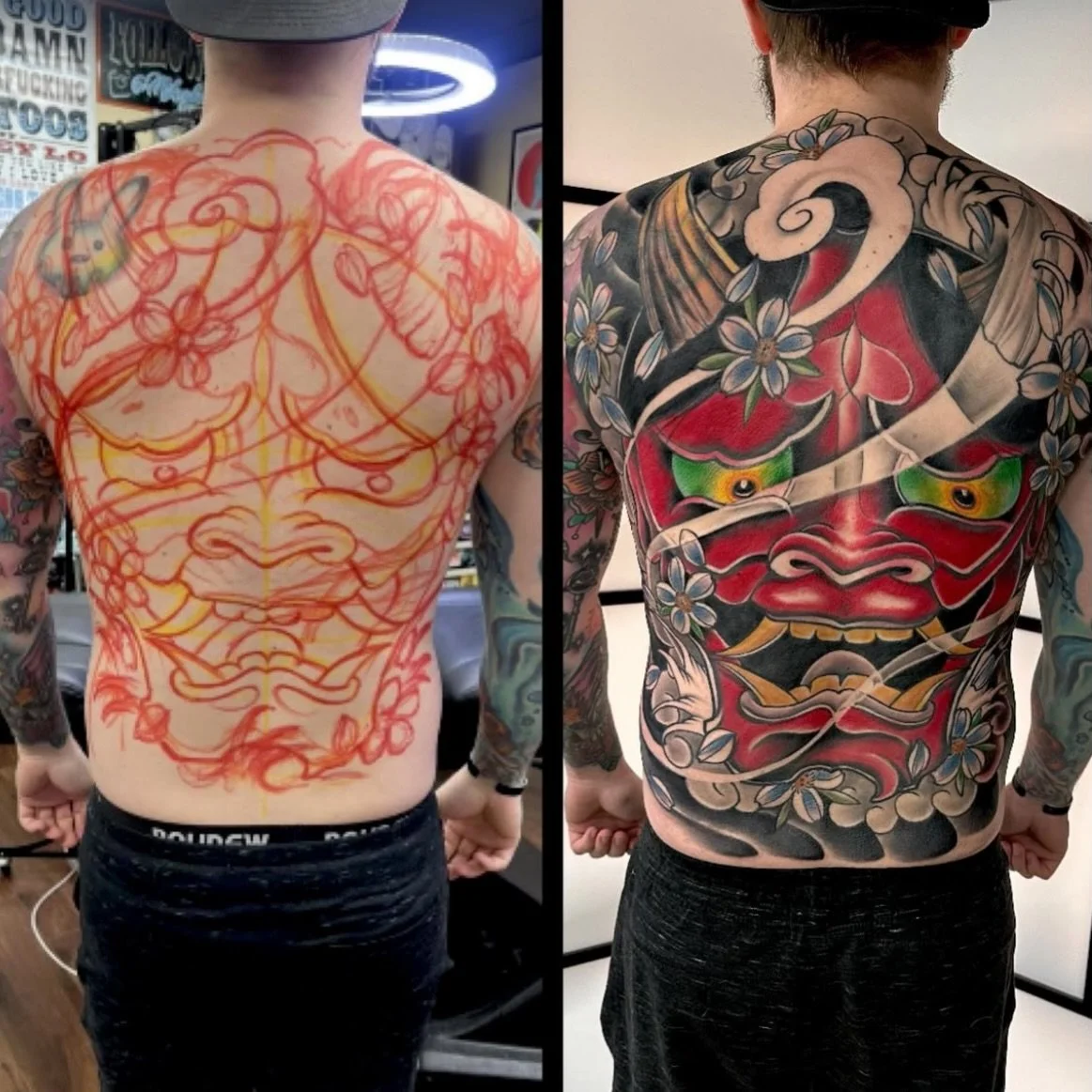 Freehand backpiece done by Mikey!