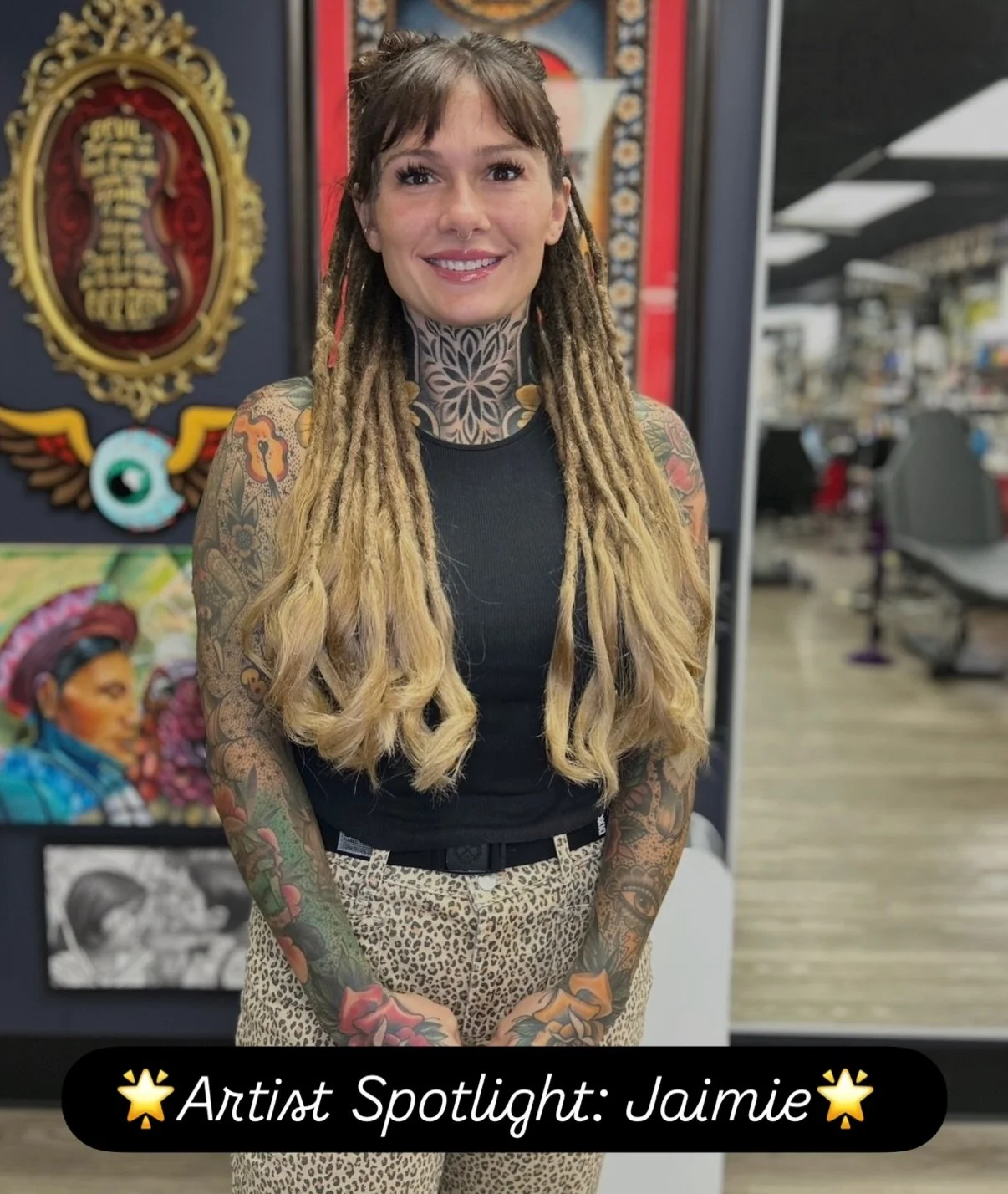 ✨ ARTIST SPOTLIGHT: JAIMIE ✨

@jaimie.tattoos 

We&rsquo;re shining the light on our incredible artist Jaimie! 🌸🎨

If you love lush florals, bold color, and stunning neo-traditional tattoos &mdash; she&rsquo;s your girl. Jaimie has a true obsession