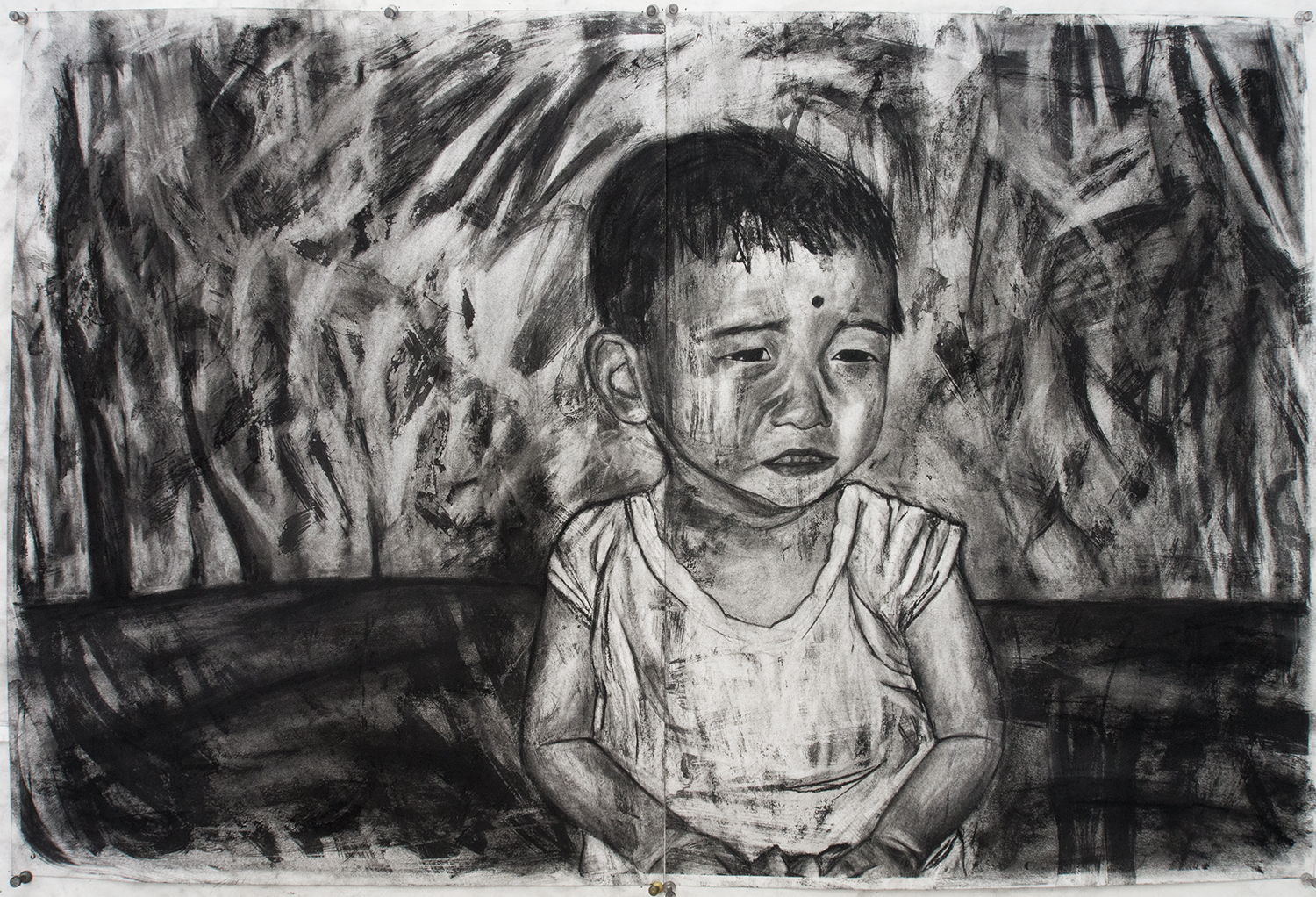 Our Beautiful Victory is a drawing project I did focusing on my little sisters and her expressions the first few months after we adopted her. Your First Day