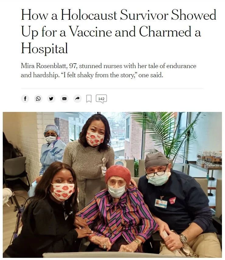 memoir feature: Our Client Was Featured in the NYTimes