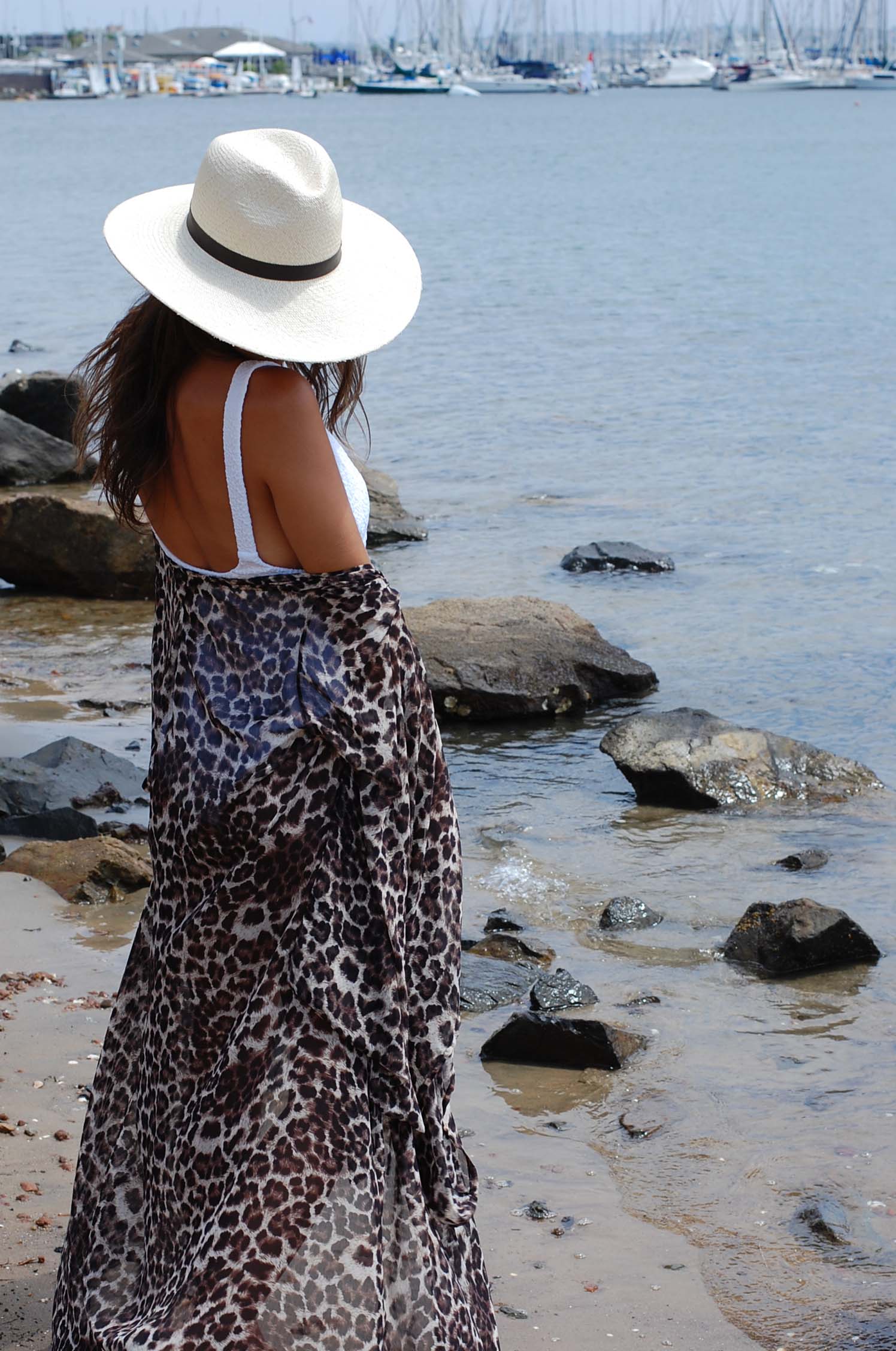 Leopard Handmade jennafergrace Kimono Sheer Chiffon Duster madeinusa