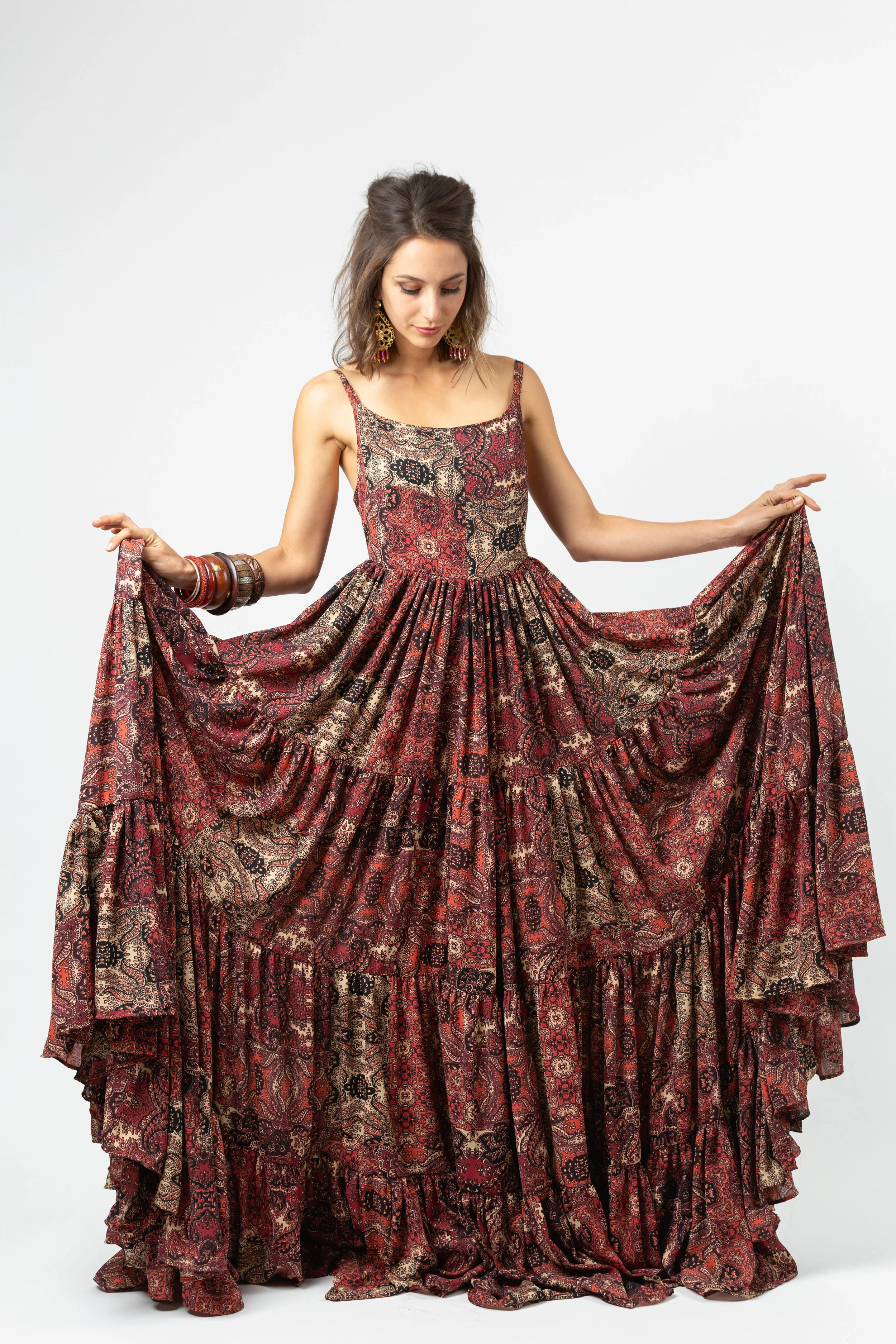 marrakesh,scarf,paisley,ruffle,tier,boho,maxidress,jennafergrace,handmade,california,luxe,bohemian,everydayluxe