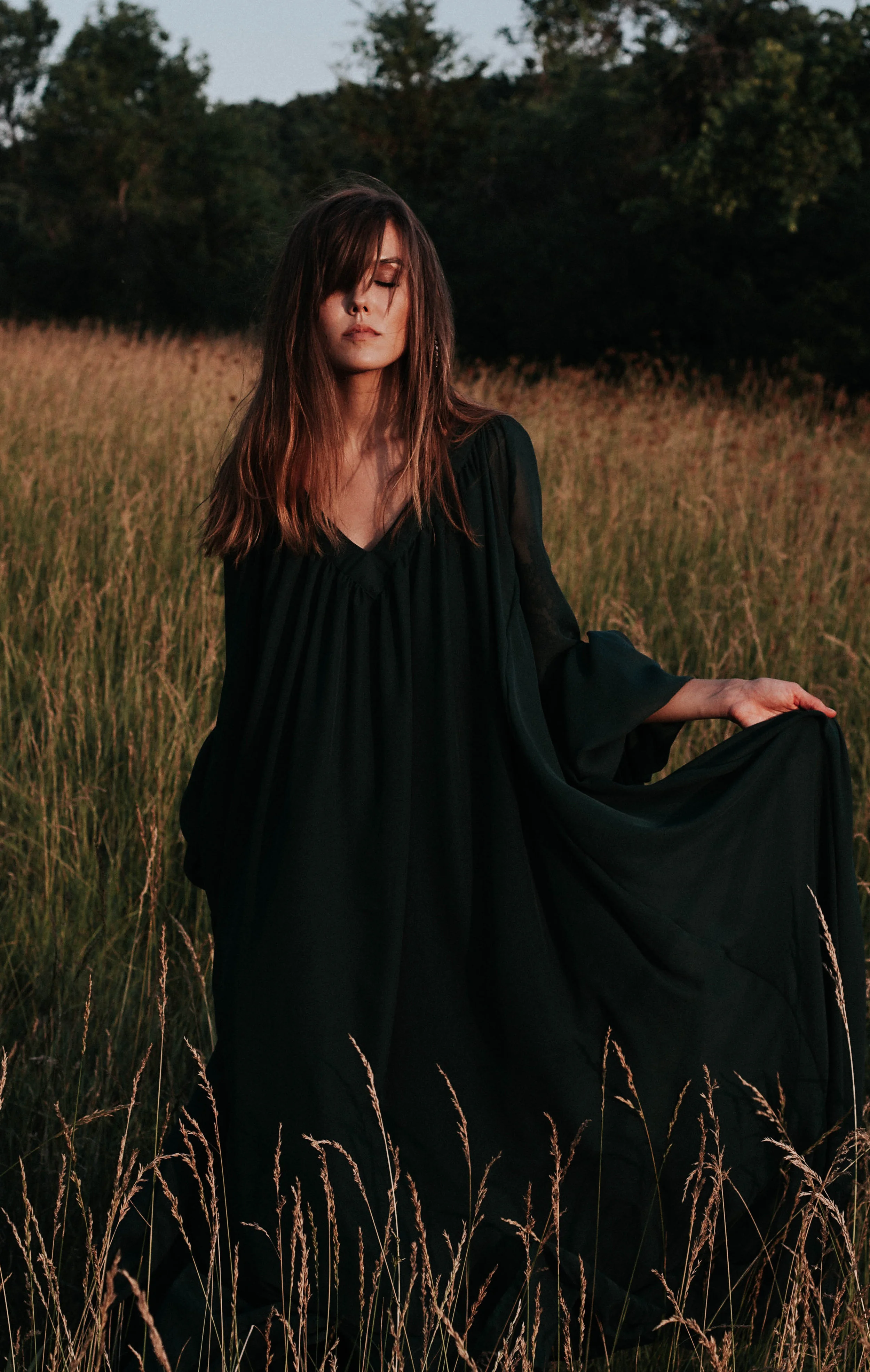deepteal,stardust,dress,bellsleeves,maxidress,jennafergrace,handmade,madeinusa,californiamade,machinewashable,boho,bohemian