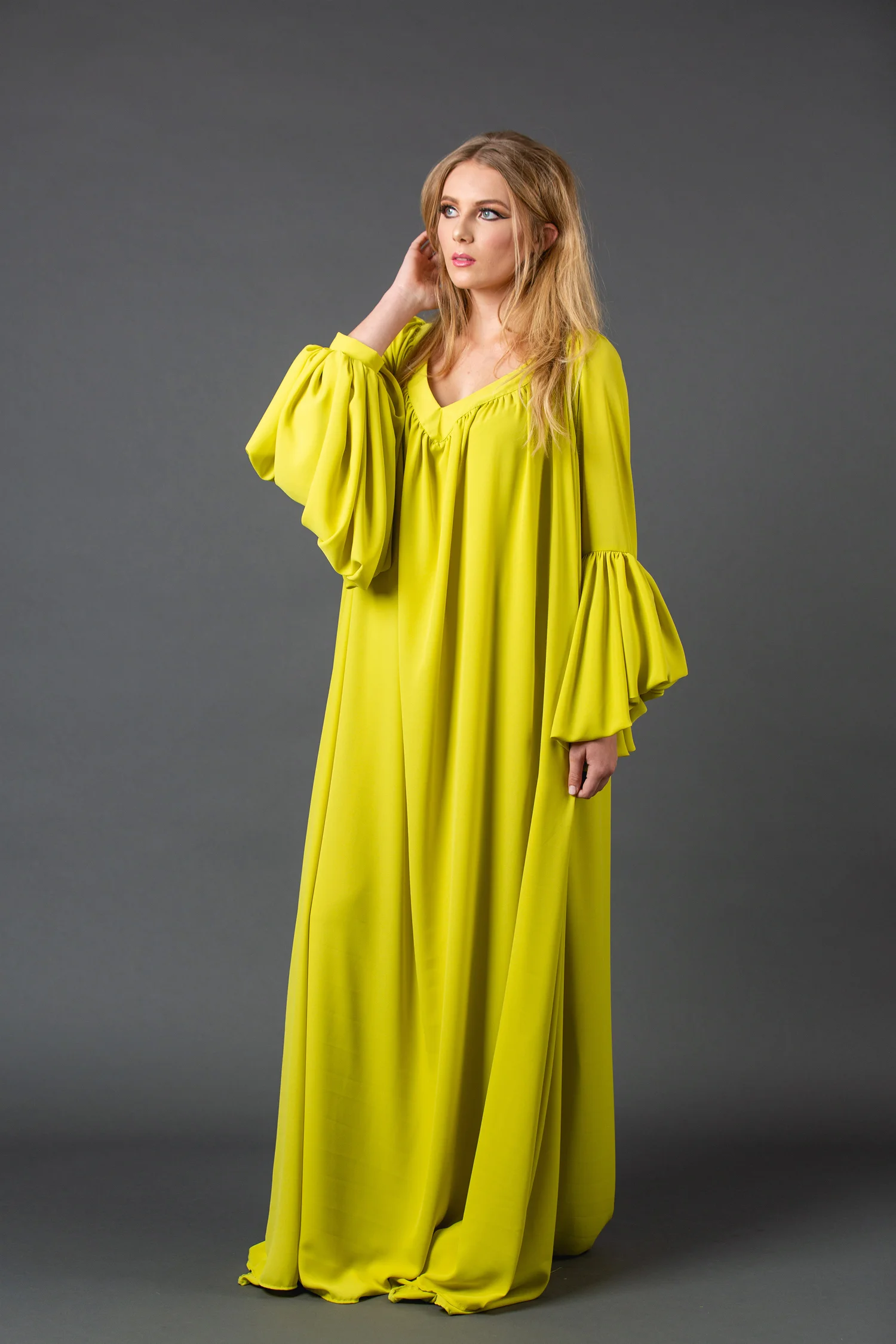 The Stardust jennafergrace handmade Dress with Bell Sleeves madeinusa californiaclothingline