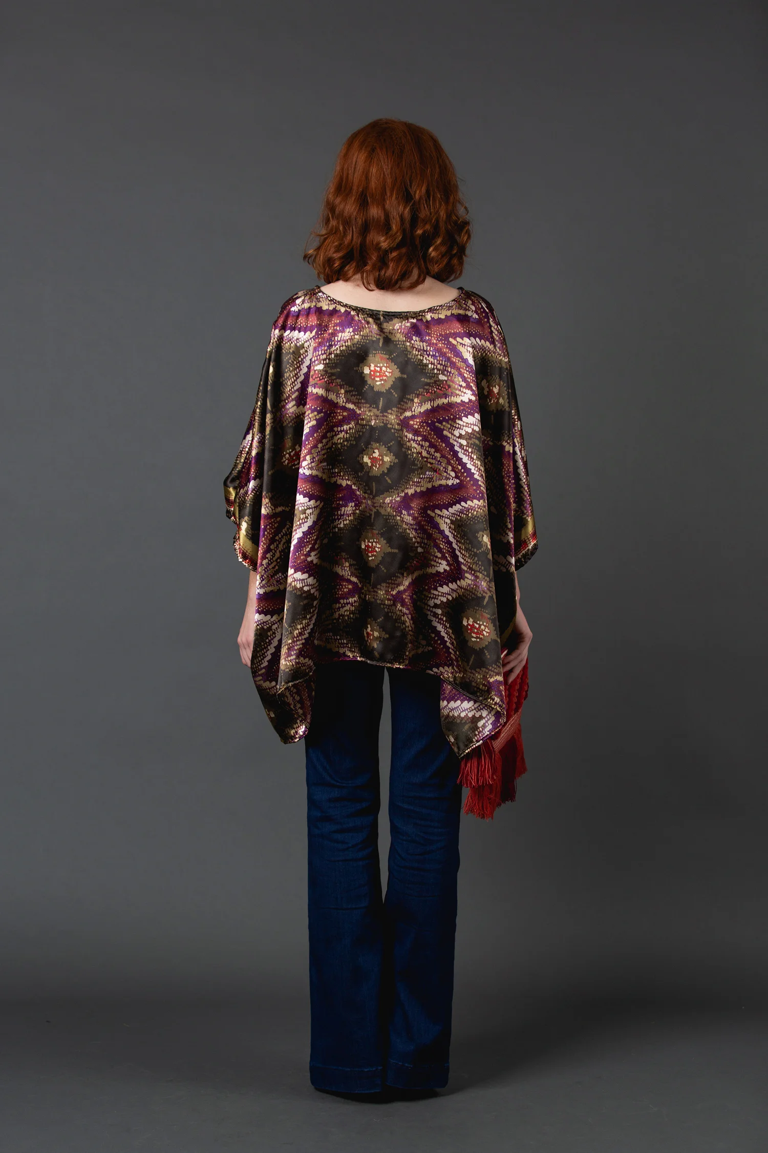 Olive purple tribal scarf top blouse onesize jennafergrace handmade california californiamade madeinusa machinewashable