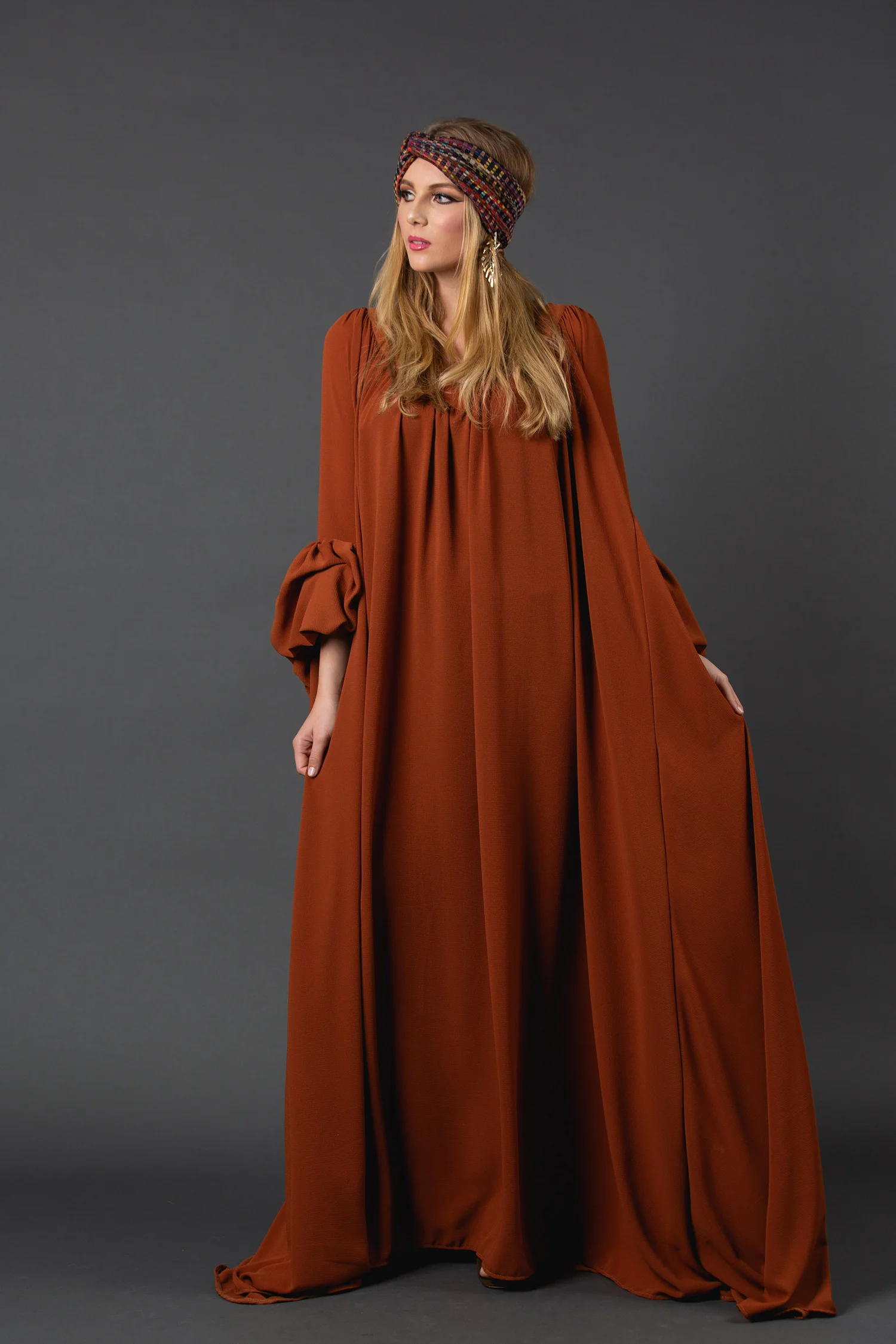 The Stardust jennafergrace handmade Dress with Bell Sleeves madeinusa californiaclothingline