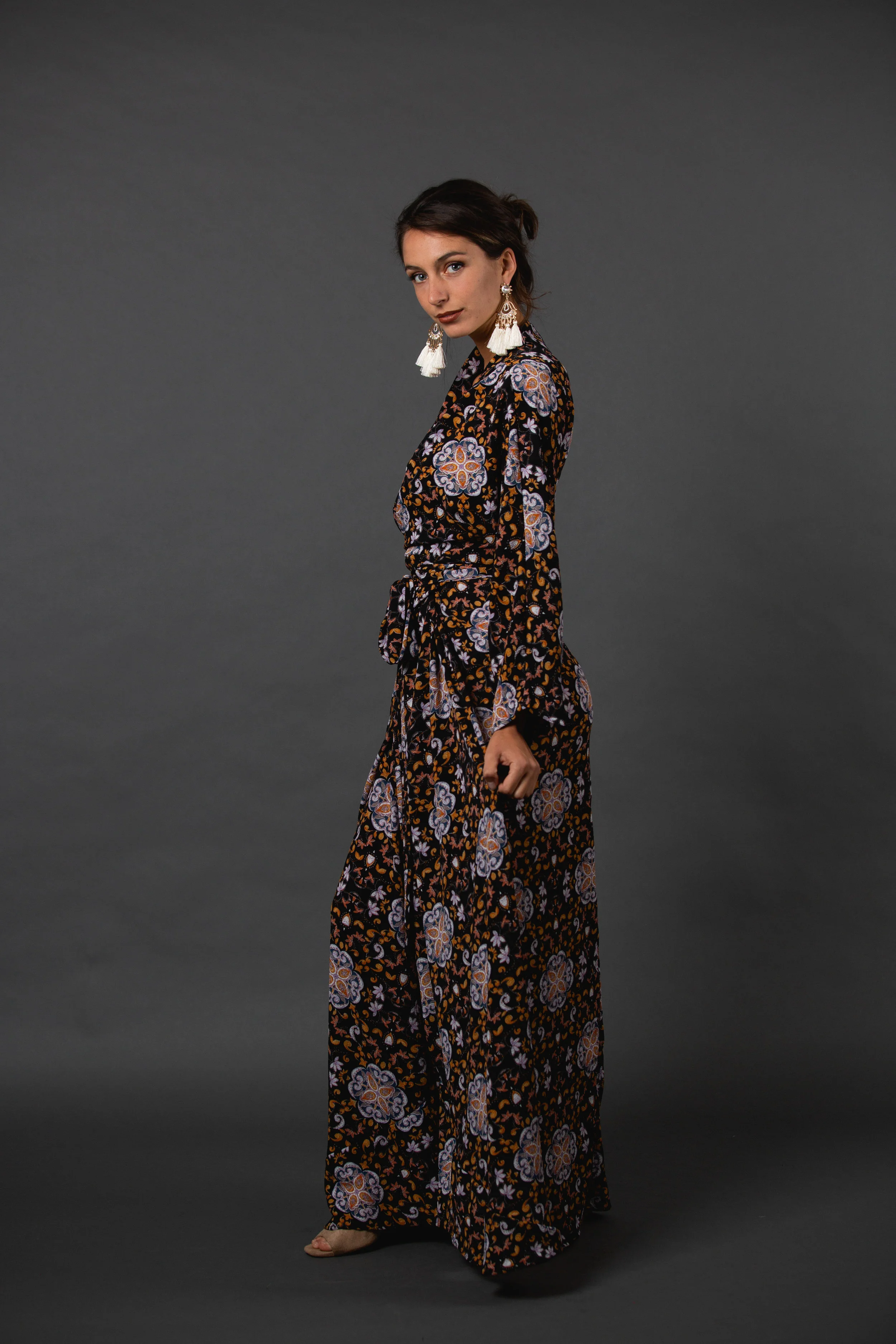 lebelage signature dress saffron medallion