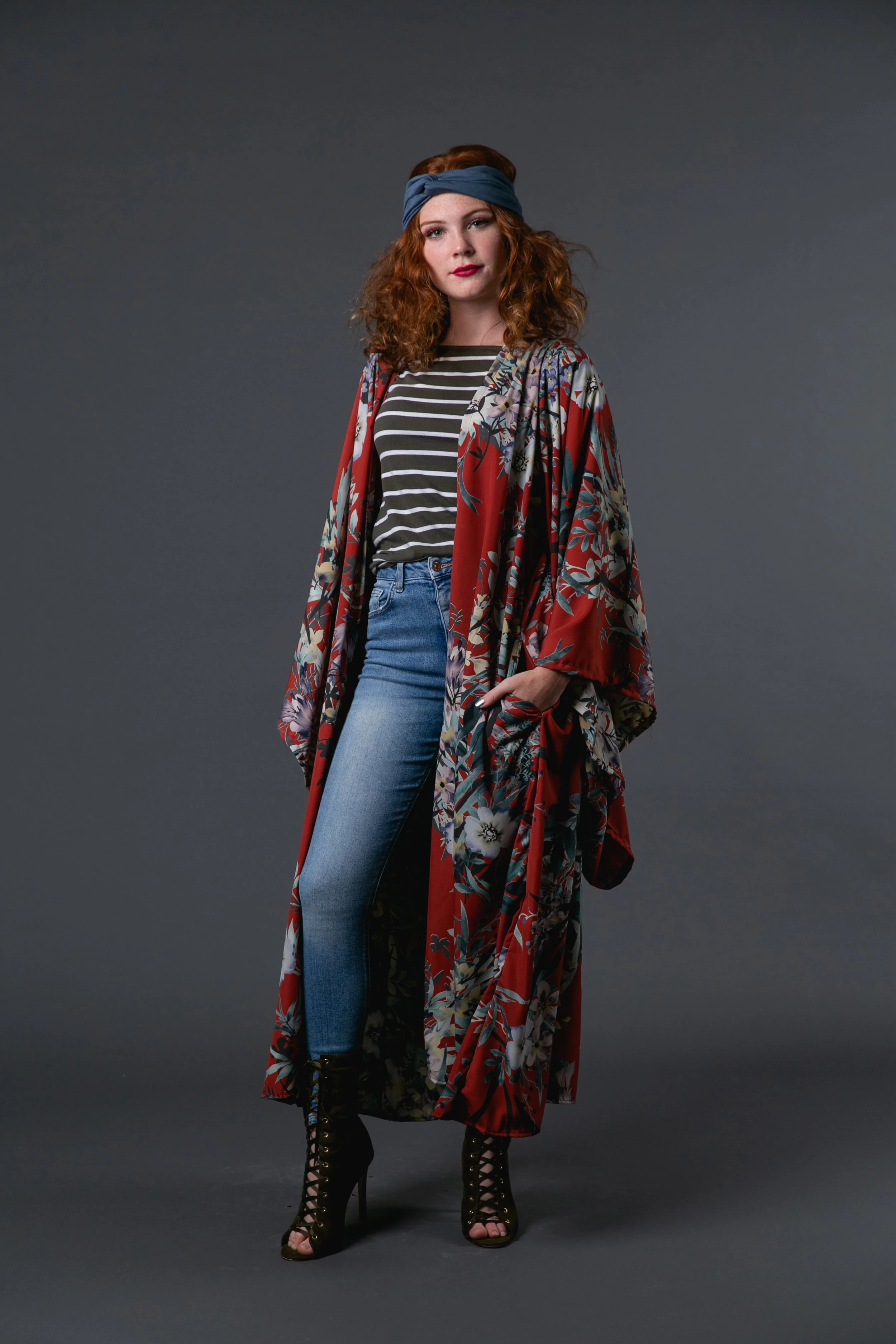 bali hai tiki kimono tropical palm print jennafergrace handmade