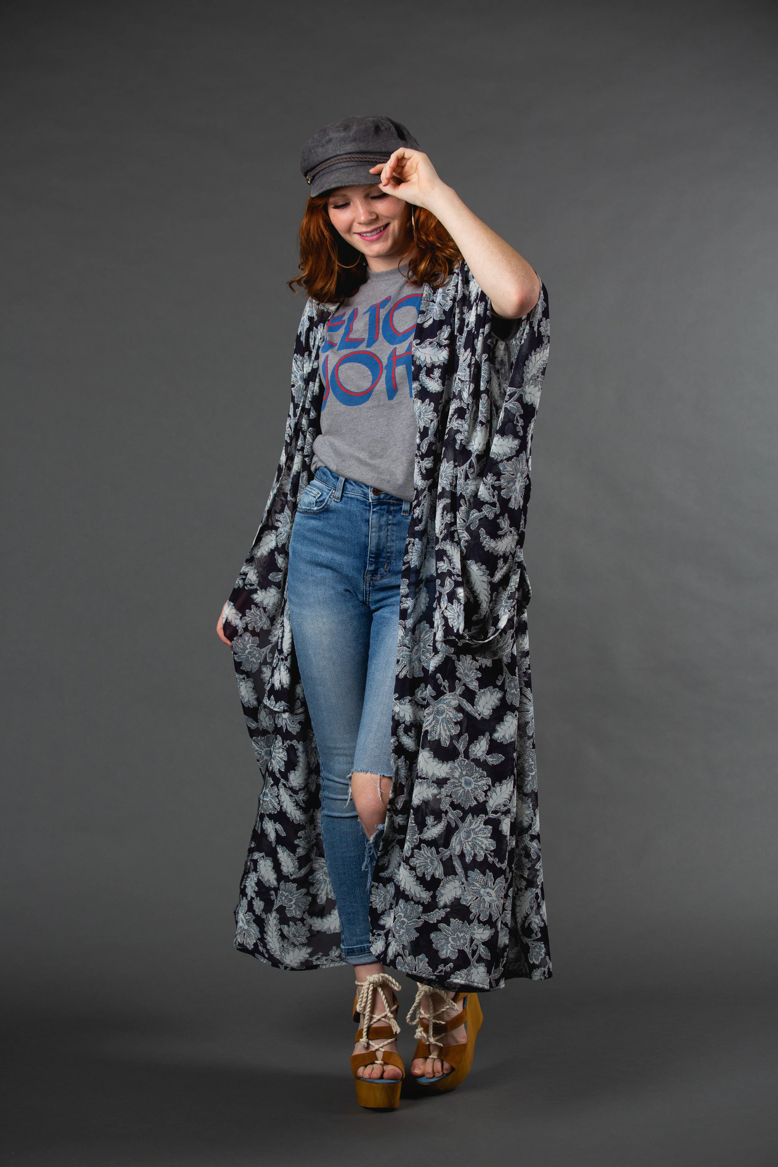 liberty navy lace print kimono jennafergrace handmade