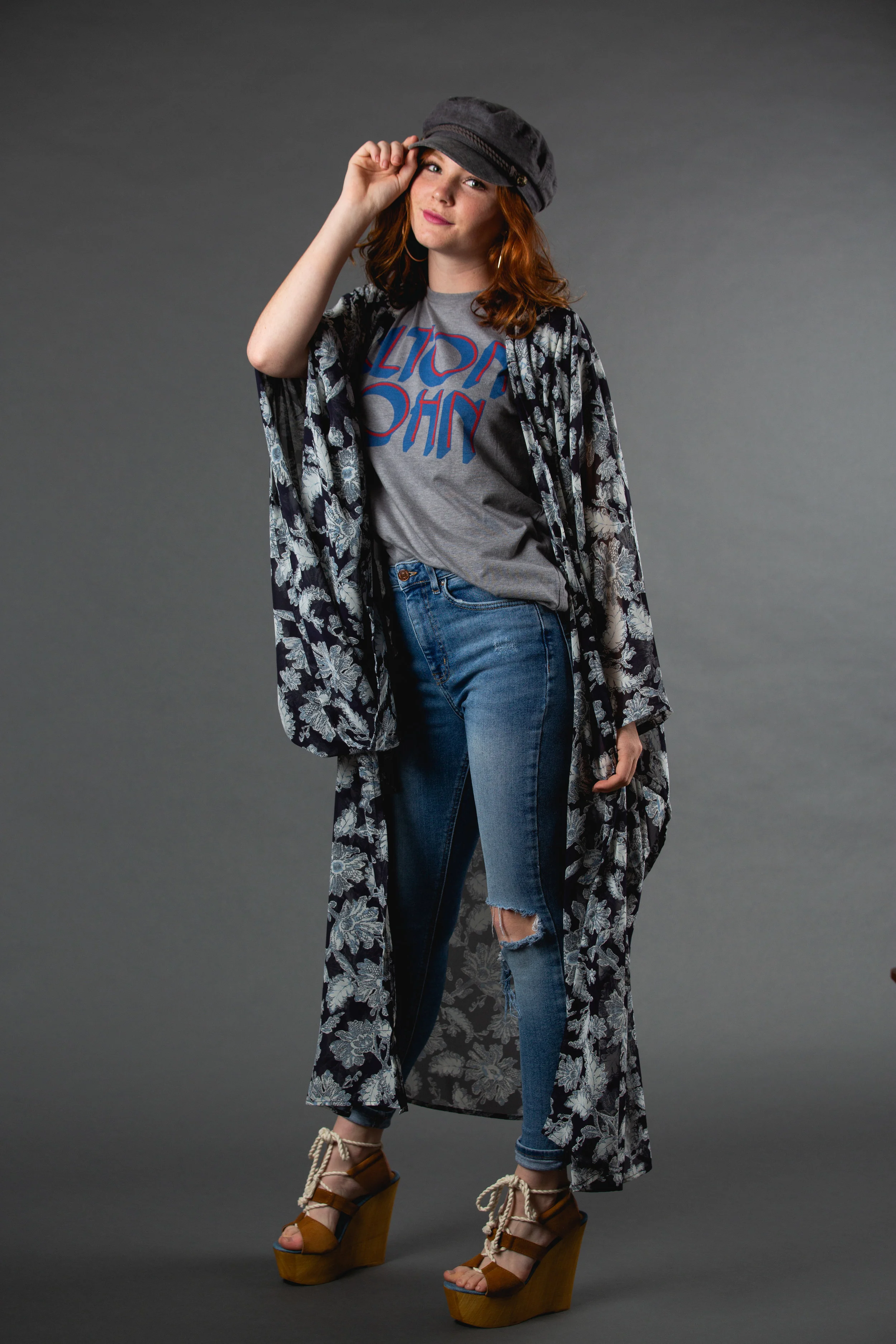 liberty navy lace print kimono jennafergrace handmade