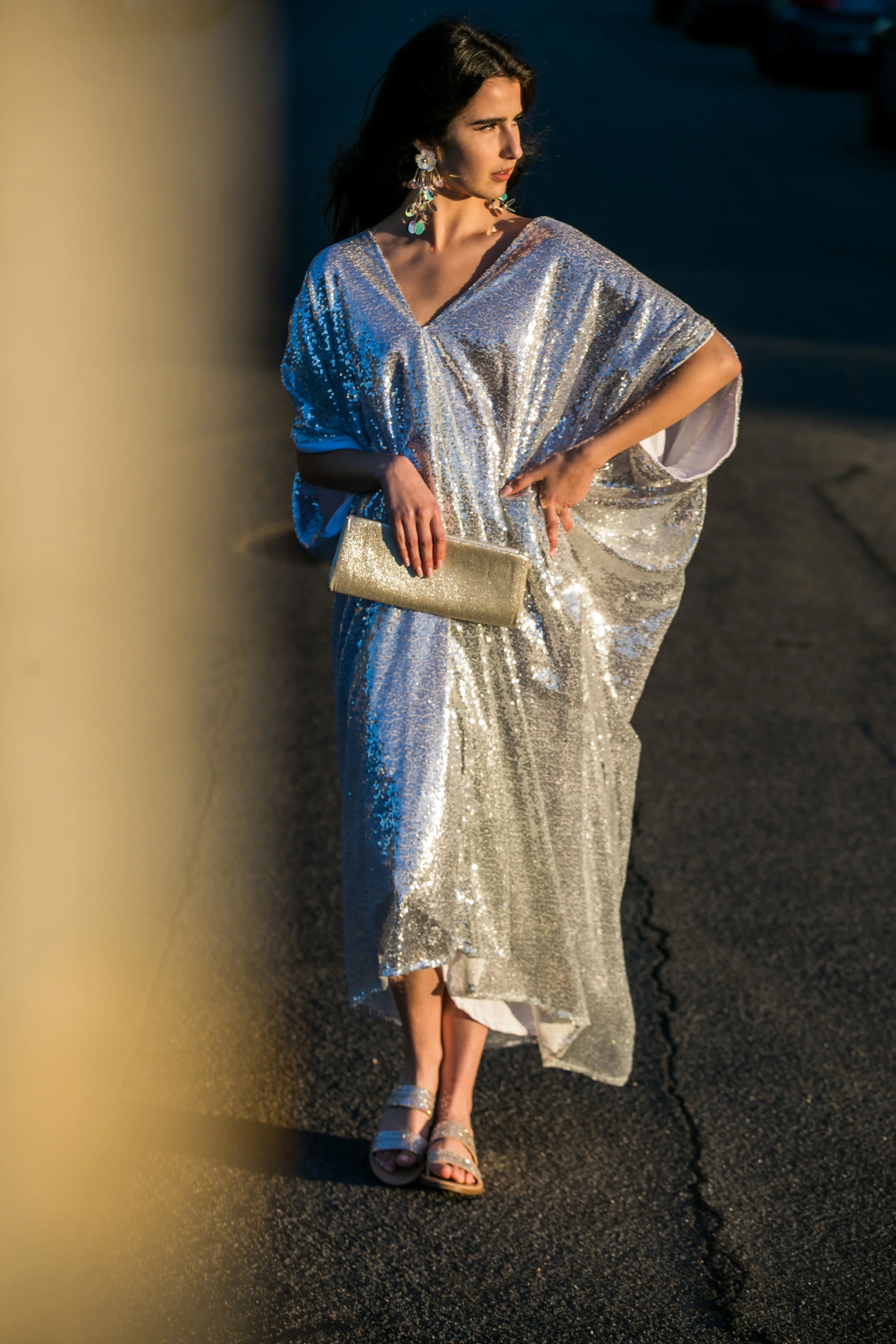 sequin caftan