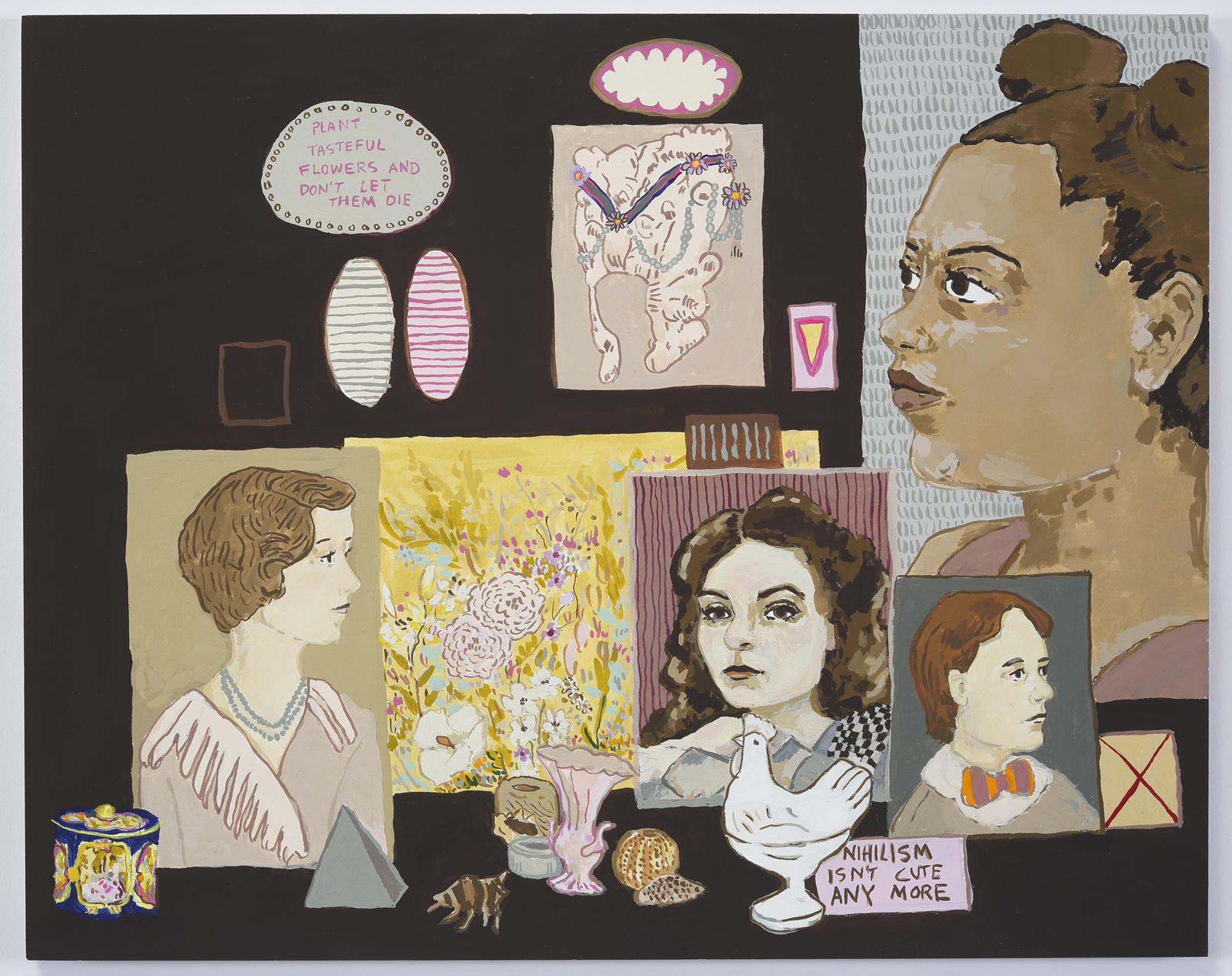 Nihilism isn't Cute Anymore, 2014, Gouache on Paper on Panel, 16 x 20 inches.jpg