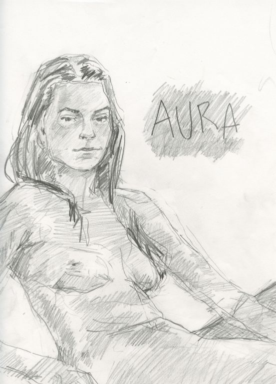 Aura Drawing / 2012 / Pencil on Paper / 9 x 12 in