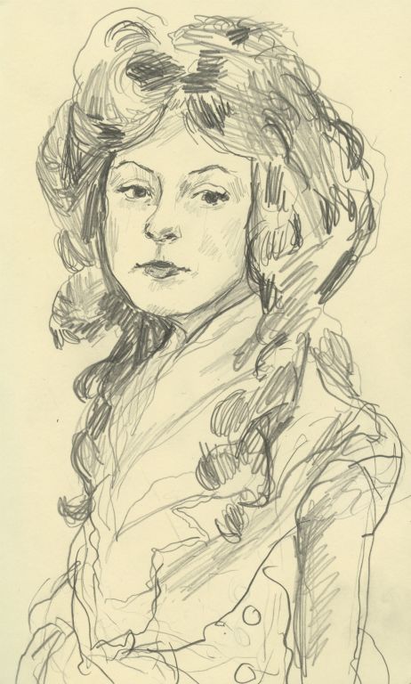 Dreamer / 2013 / Pencil on Paper / 5 x 7 in (approx) / Collection of Elisabeth Lamb