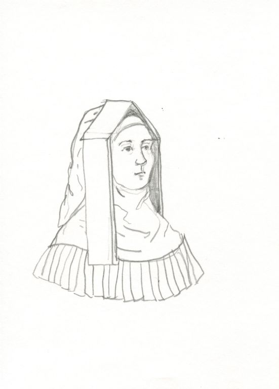 In the Habit / 2010 / Pencil on Paper / 5 x 7 in