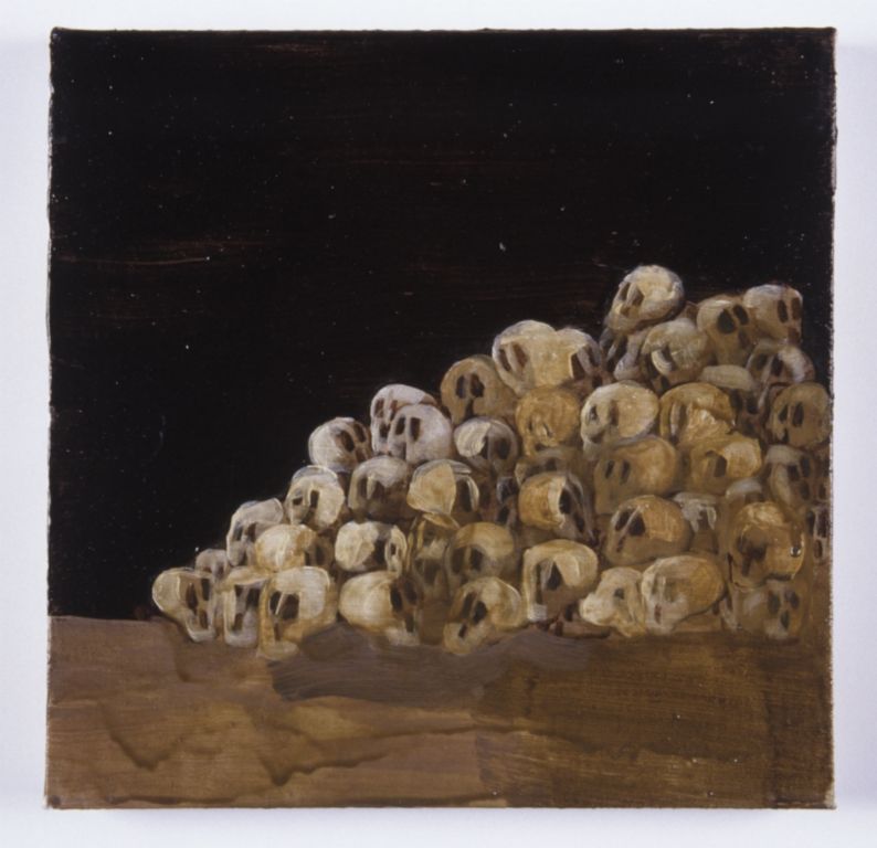 Skull Pile / Acrylic on Linen / 12 x 12in / 2005