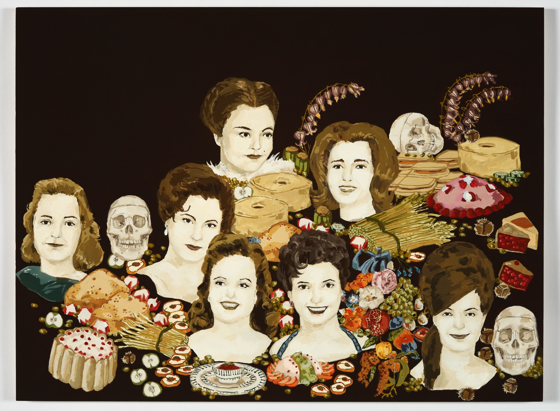 Common Bleedinghearts / 2009 / Gouache on Paper on Panel / 18 x 24 in