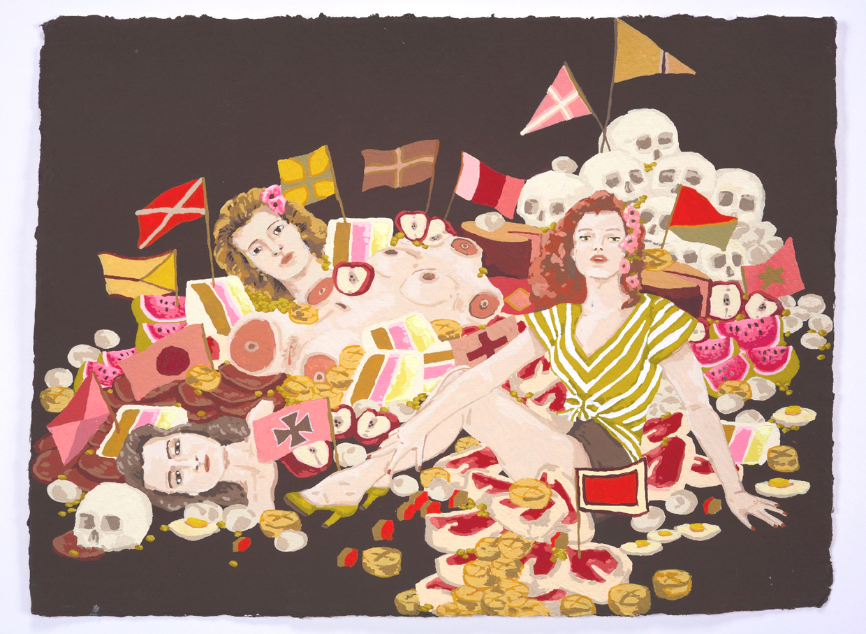 Vargas Pile / 2007 / Gouache on Paper / 8 x 10 in