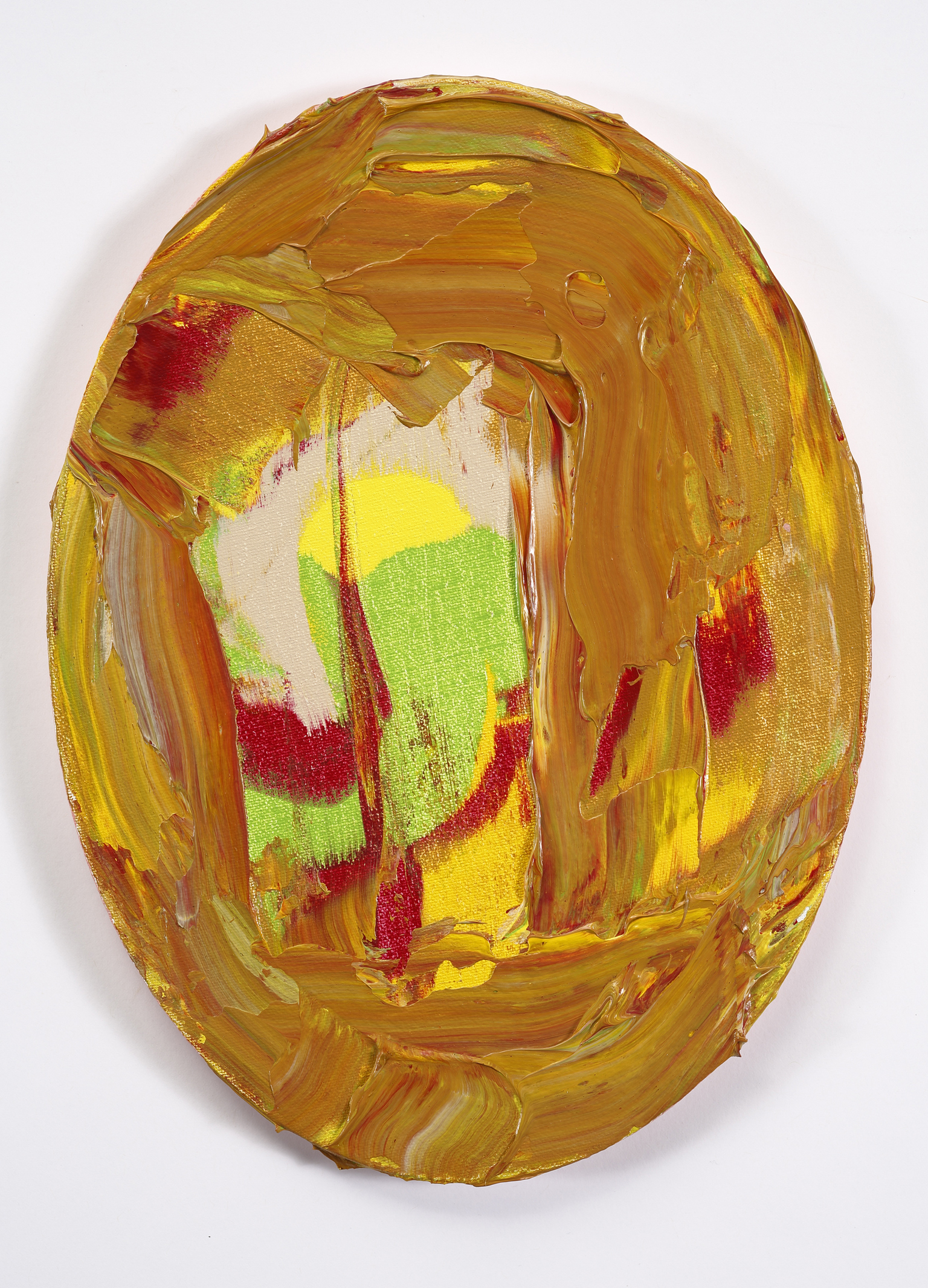 This is the Song / 2014 / Acrylic on Canvas / 6 x 12 in oval