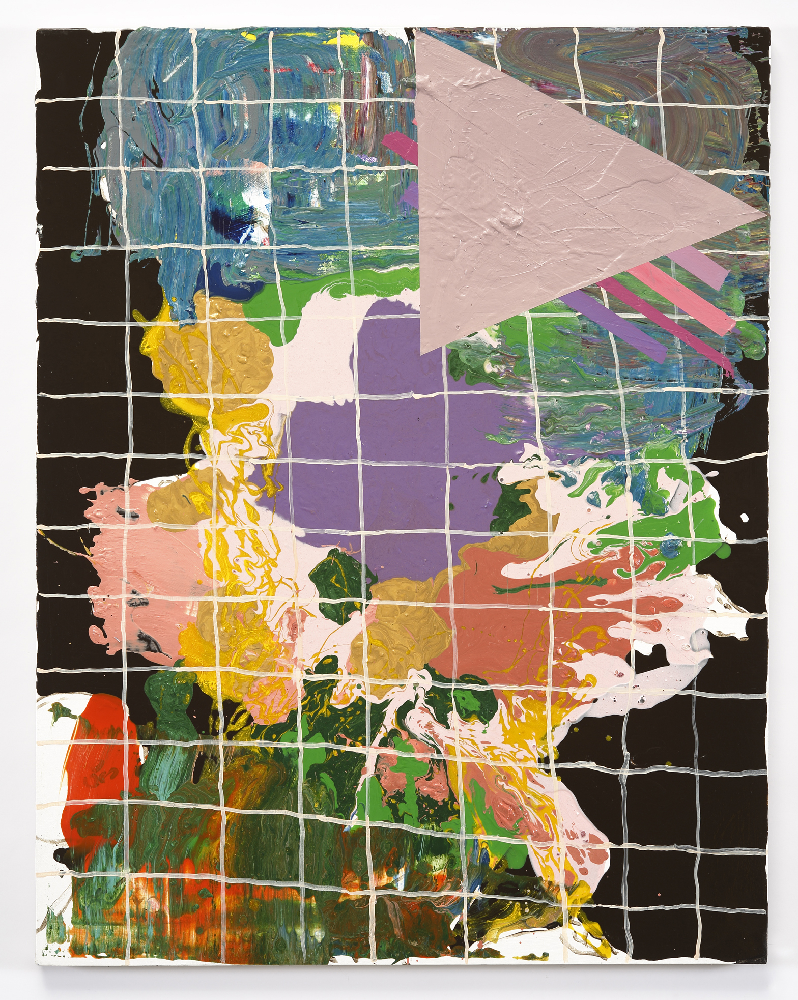 Friends and Grids / 2014 / Acrylic on Canvas / 36 x 48 in