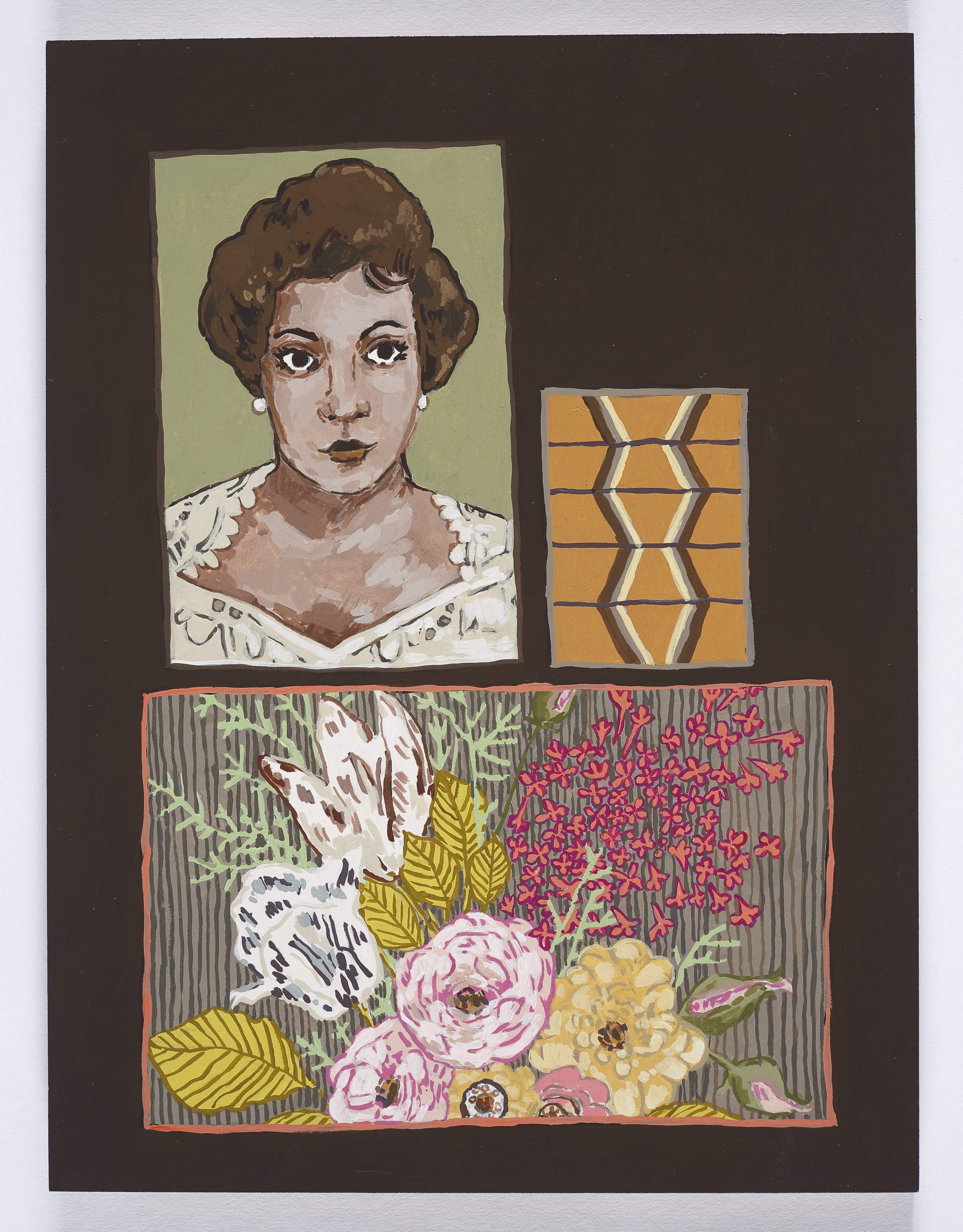 Arrangement / 2015 / Gouache on Paper on Panel / 8 x 10 inches