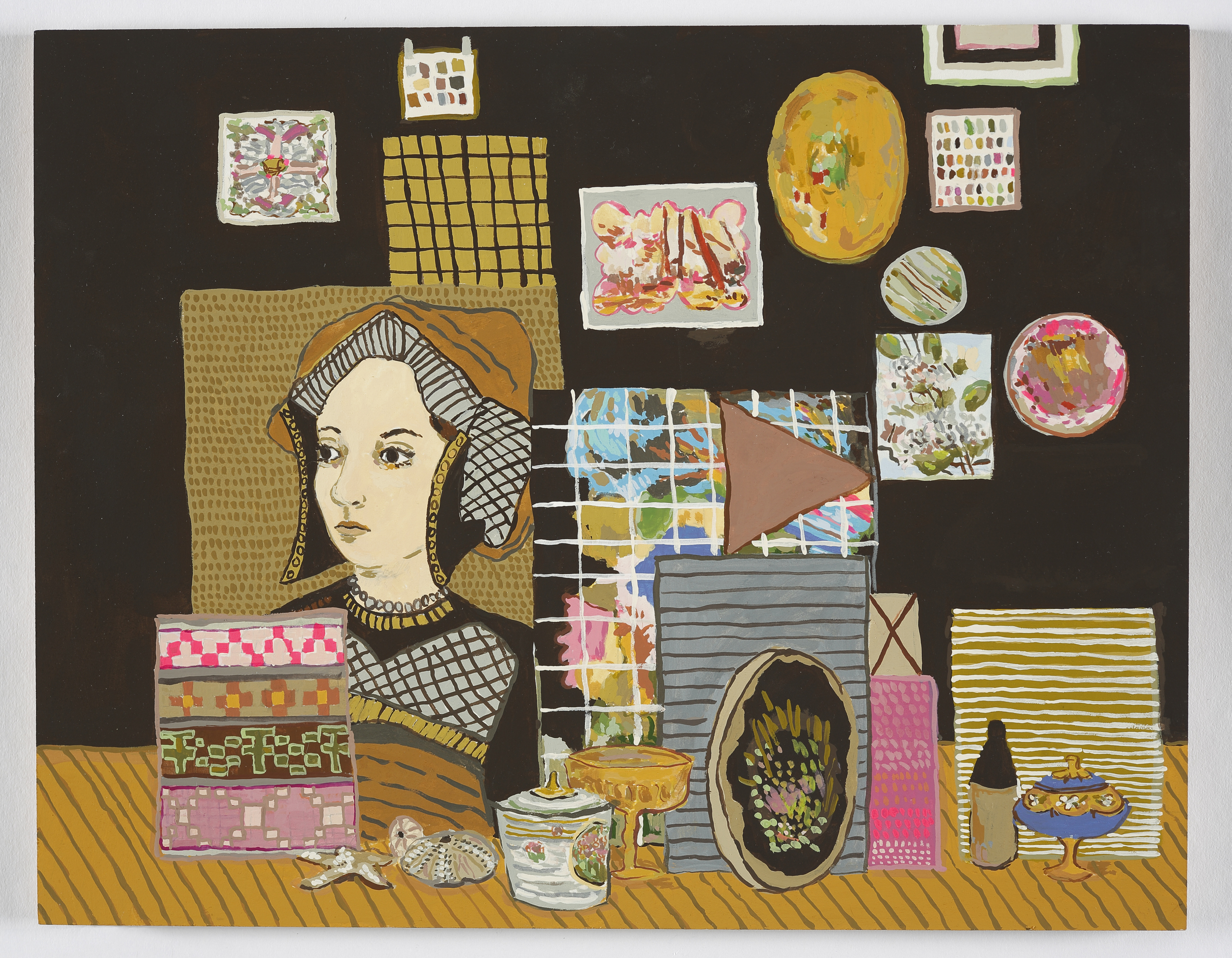 Studio with Props / 2015 / Gouache on Paper on Panel / 9 x 12 inches / Private Collection