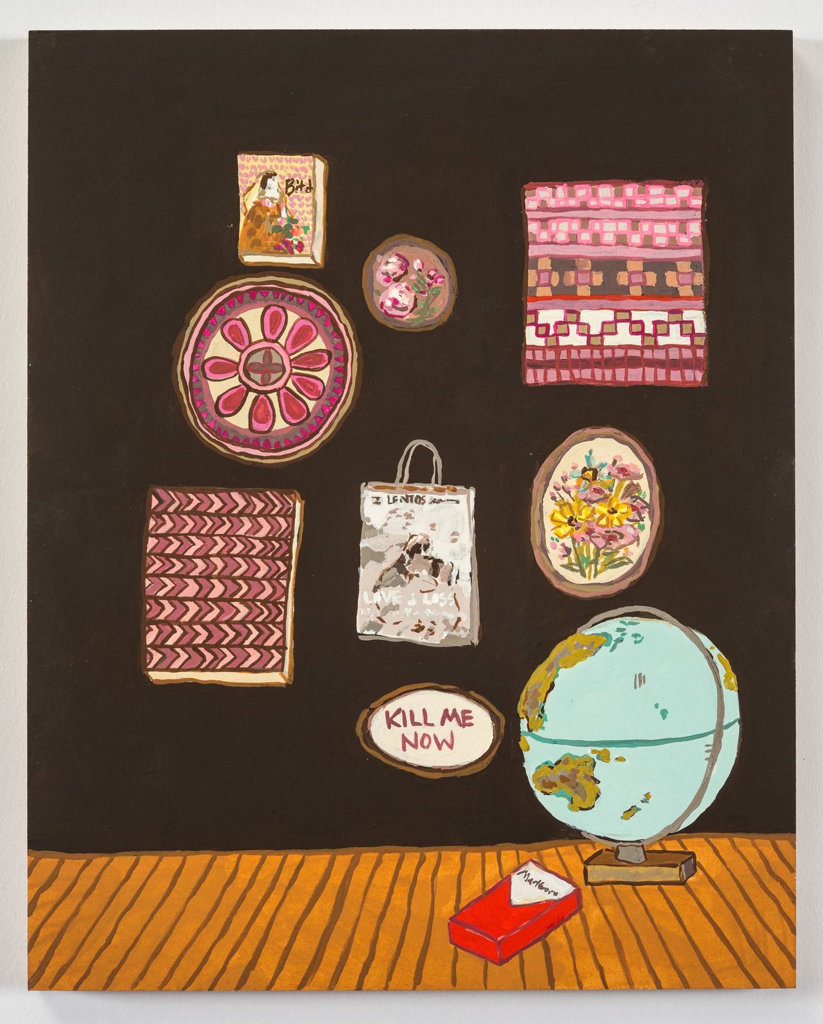 Kill Me Now/ 2015/ Gouache on Paper on Panel / 8 x 10 in
