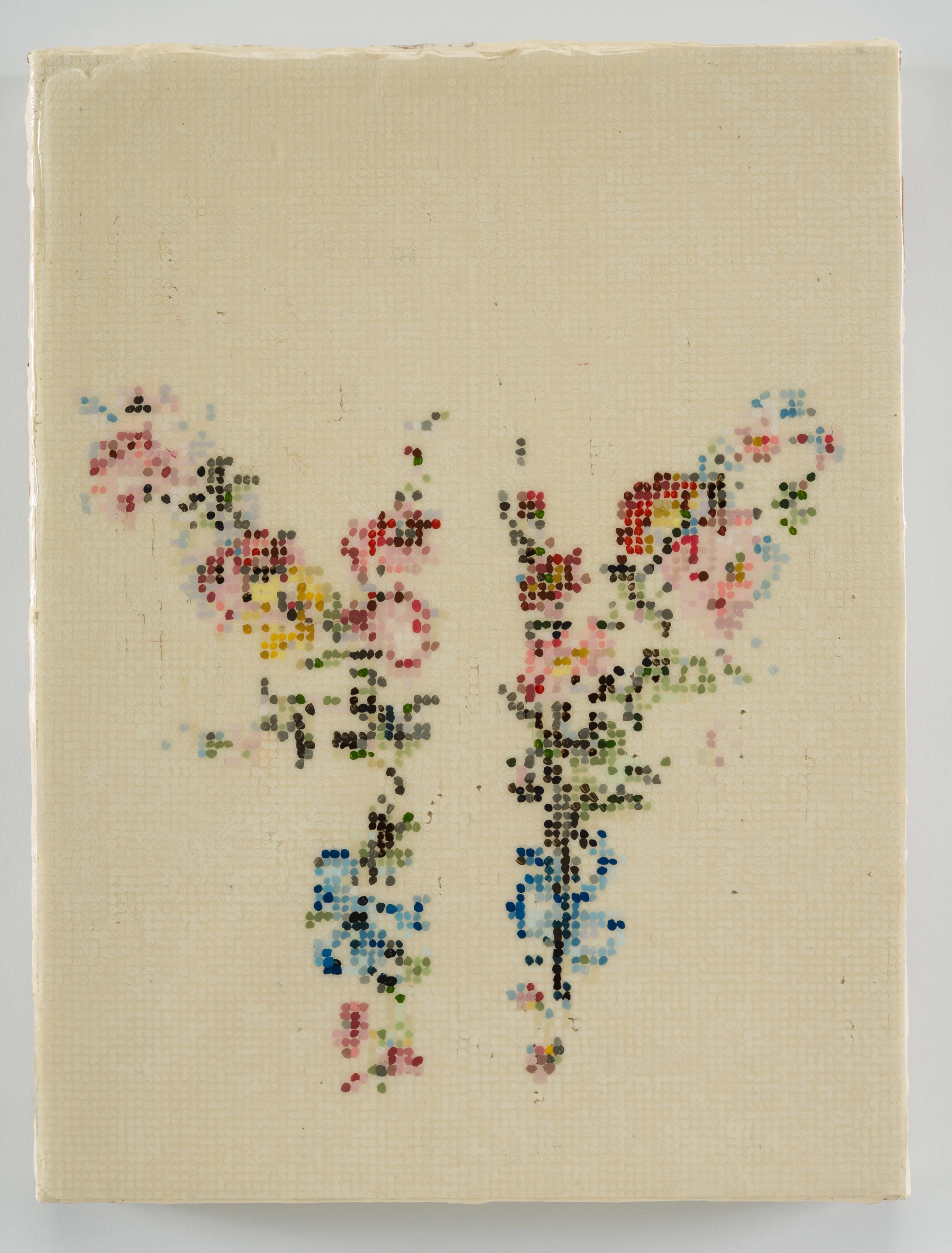 After Wallpaper / 2016 / Gouache on Duralar with Acrylic on Linen / 16 x 20in / Private Collection