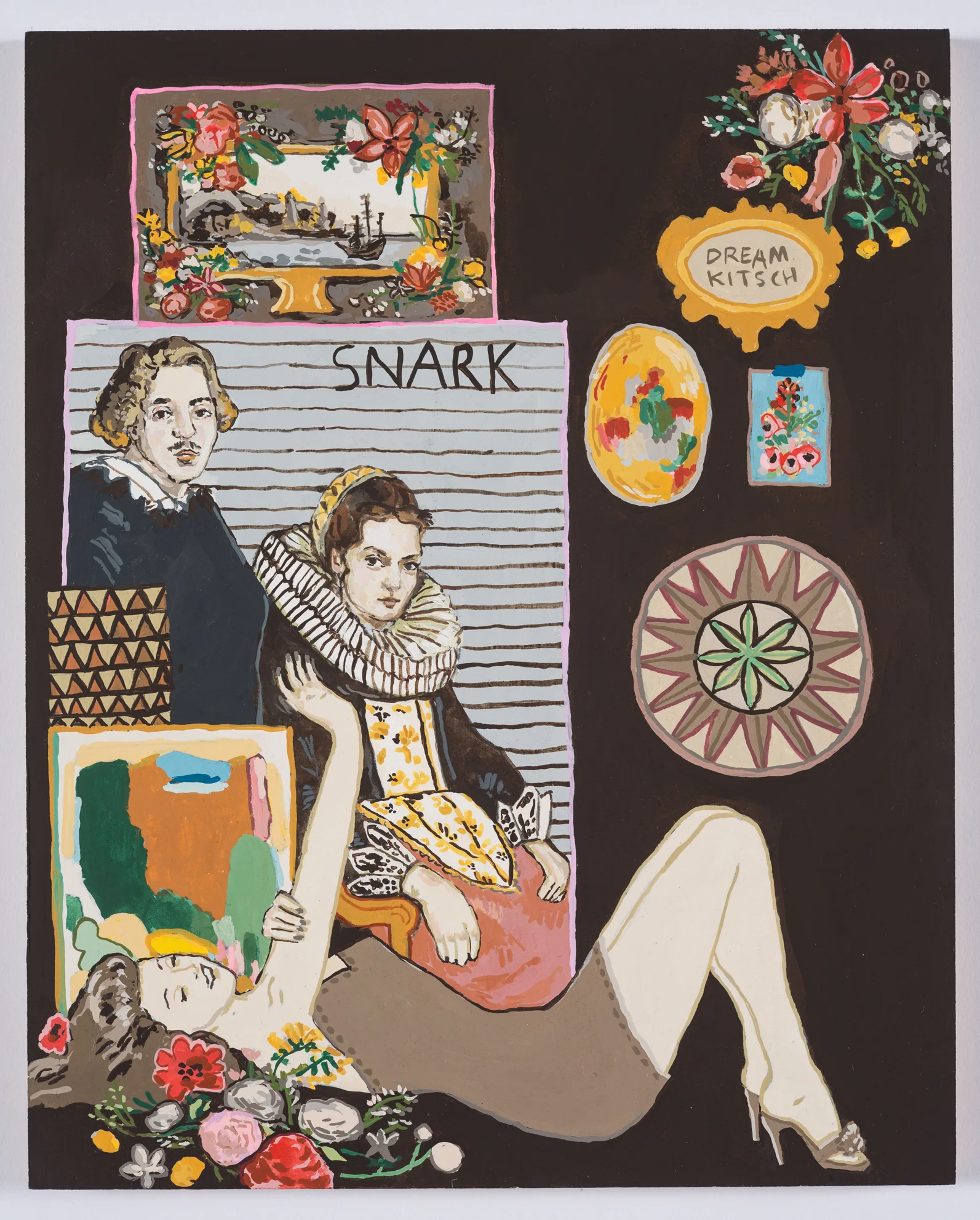 Snark / 2016 / Gouache on Paper on Panel / 8 x 10 in